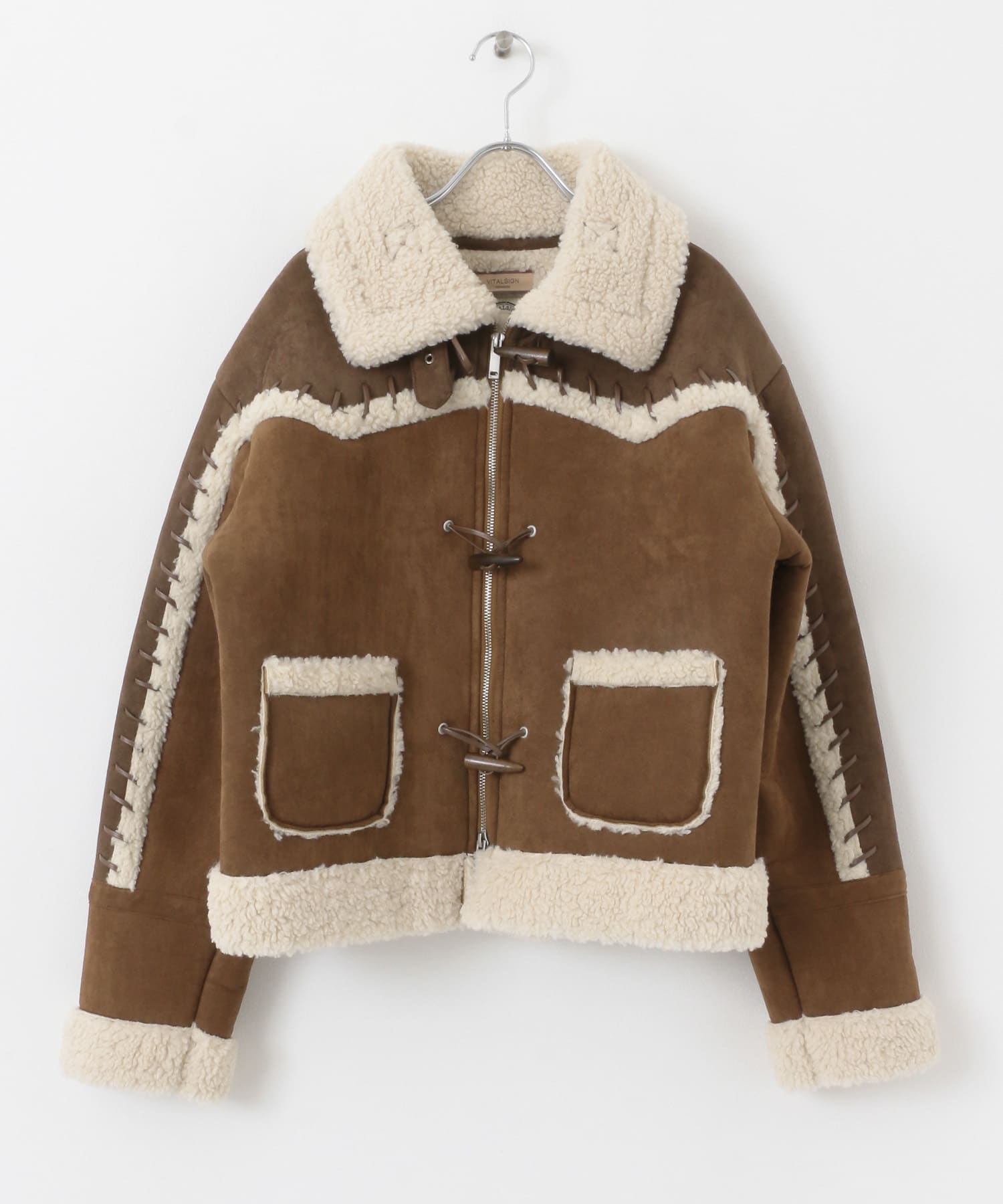 VITALSIGN　Stitched Mustang Jacket Brown one