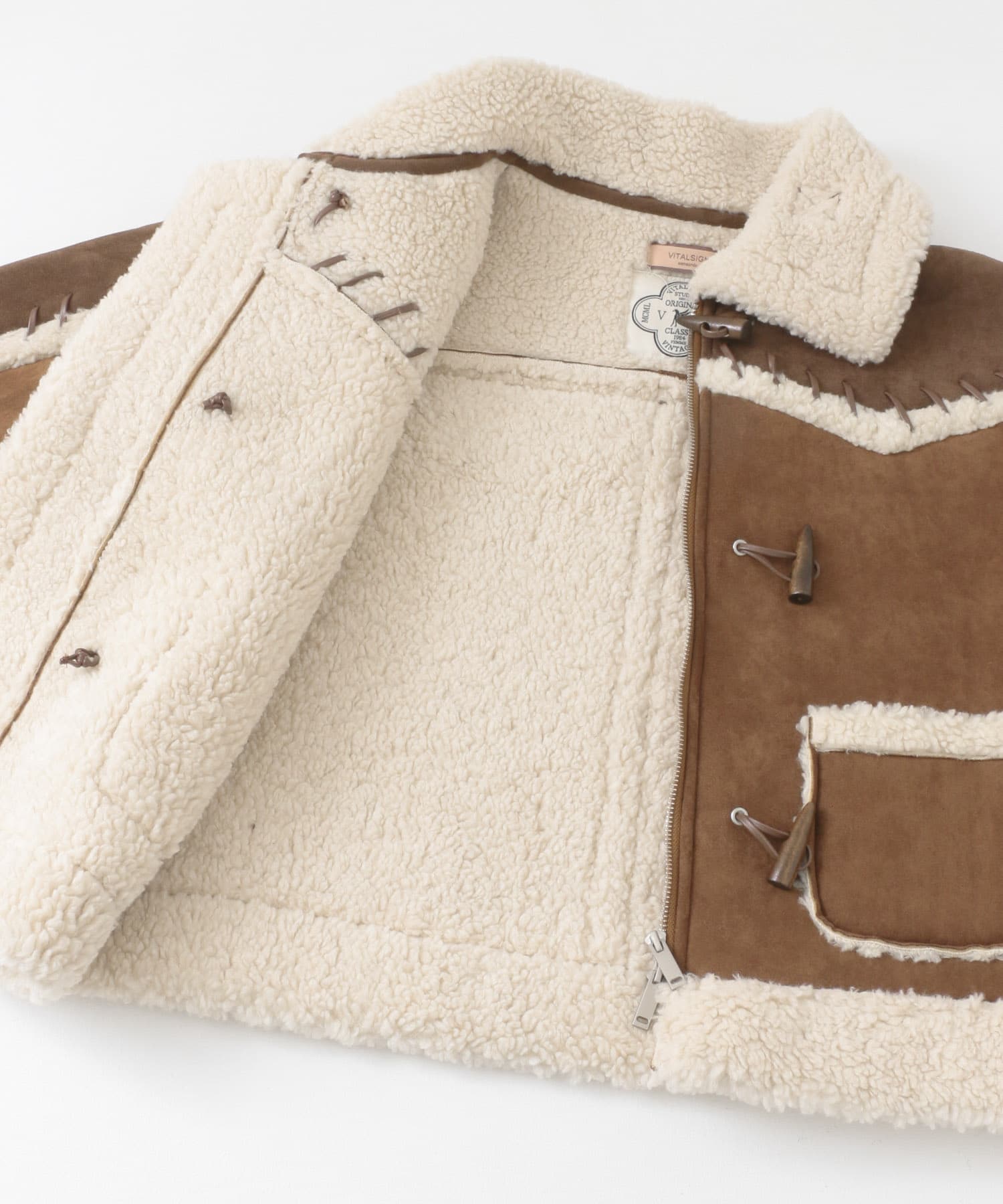 VITALSIGN　Stitched Mustang Jacket Brown one