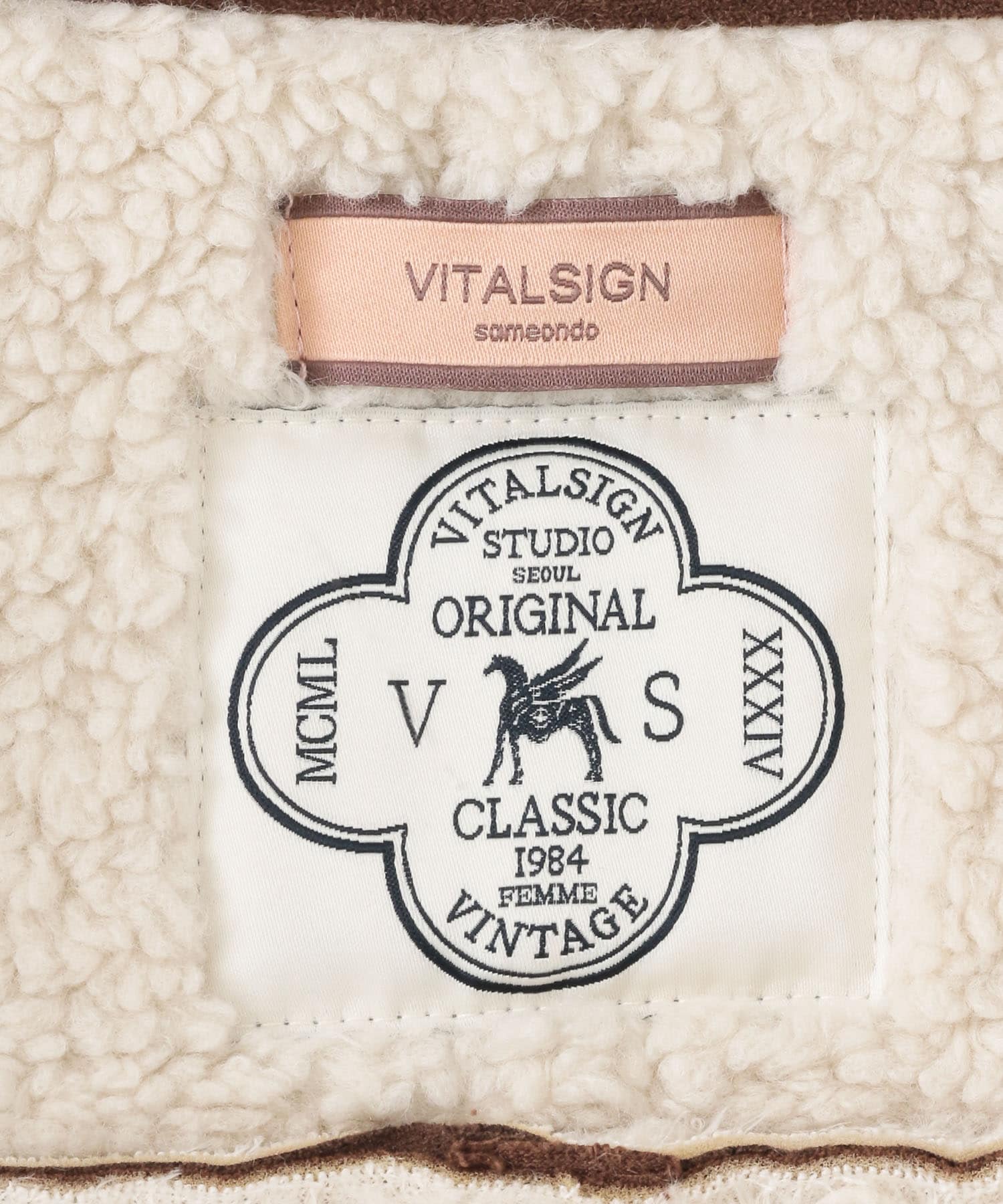 VITALSIGN　Stitched Mustang Jacket Brown one