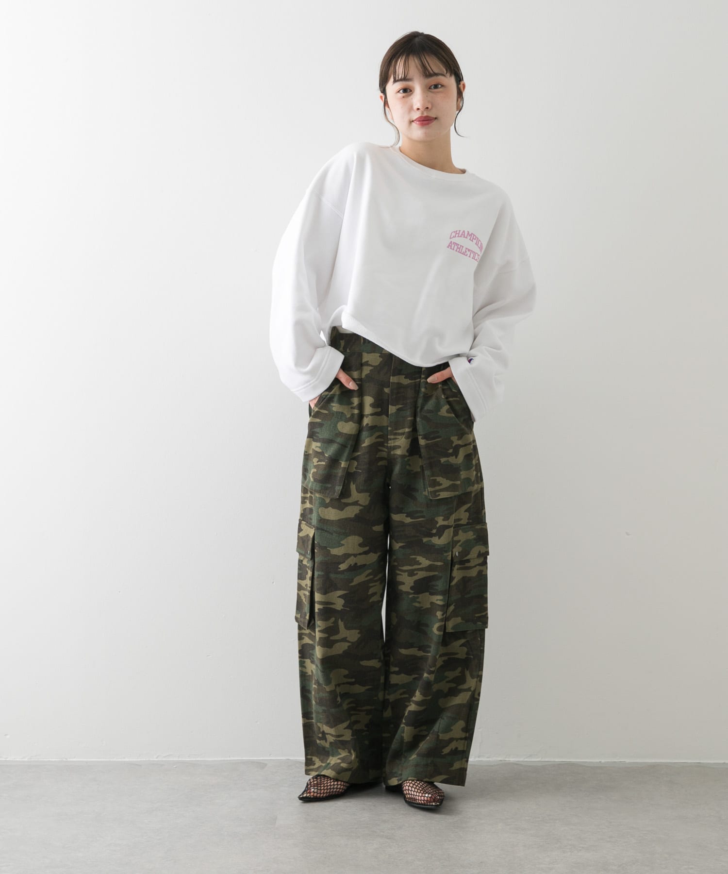 身長：158cm サイズ：one