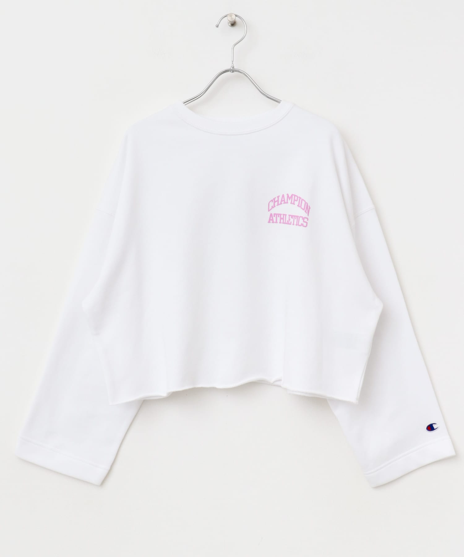 『別注』Champion×SENSE OF PLACE　カットオフスウェット OFF WHITE one