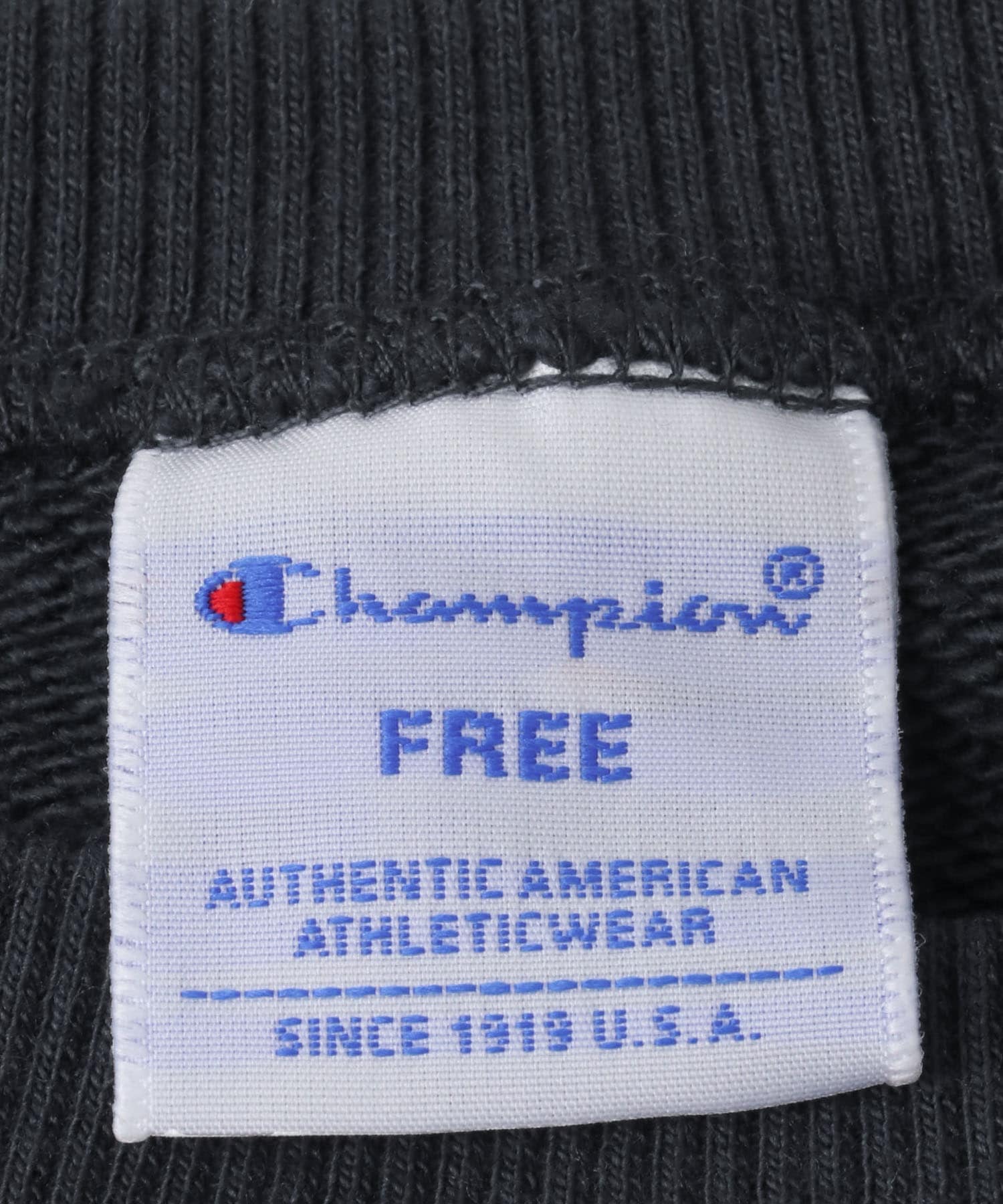 『別注』Champion×SENSE OF PLACE　カットオフスウェット NAVY one