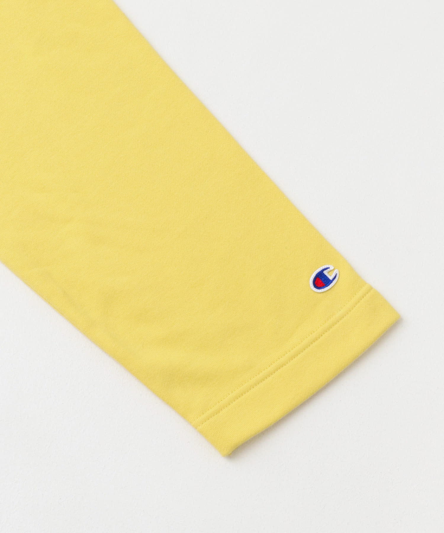 『別注』Champion×SENSE OF PLACE　カットオフスウェット YELLOW one