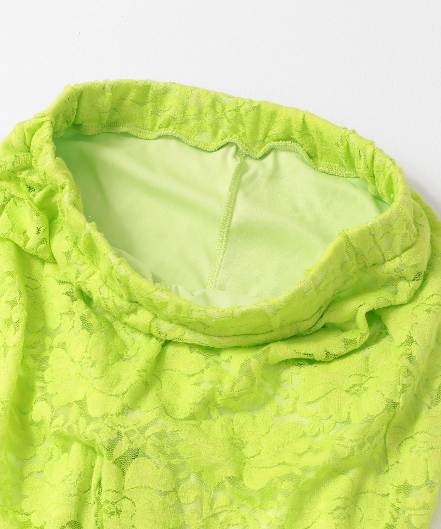 ANNA SUI NYC　フラワーレースストレッチパンツ LIME one