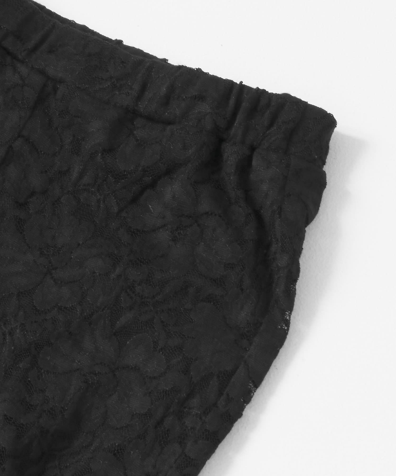 ANNA SUI NYC　フラワーレースストレッチパンツ BLACK one
