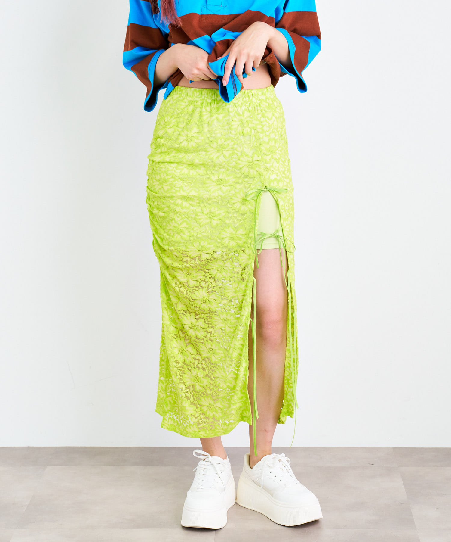 身長：172cm サイズ：one