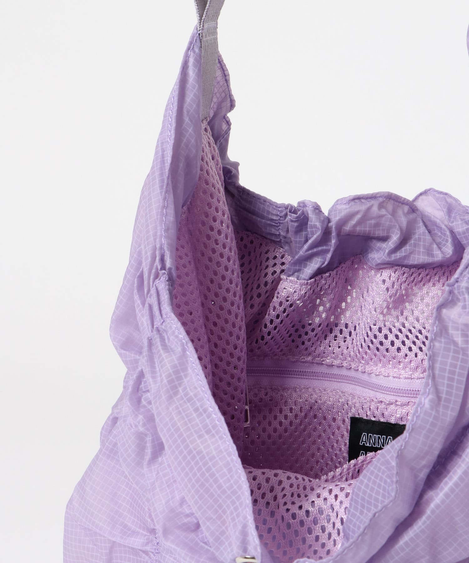 ANNA SUI NYC　シャーリングショルダーシアーバッグ PURPLE one