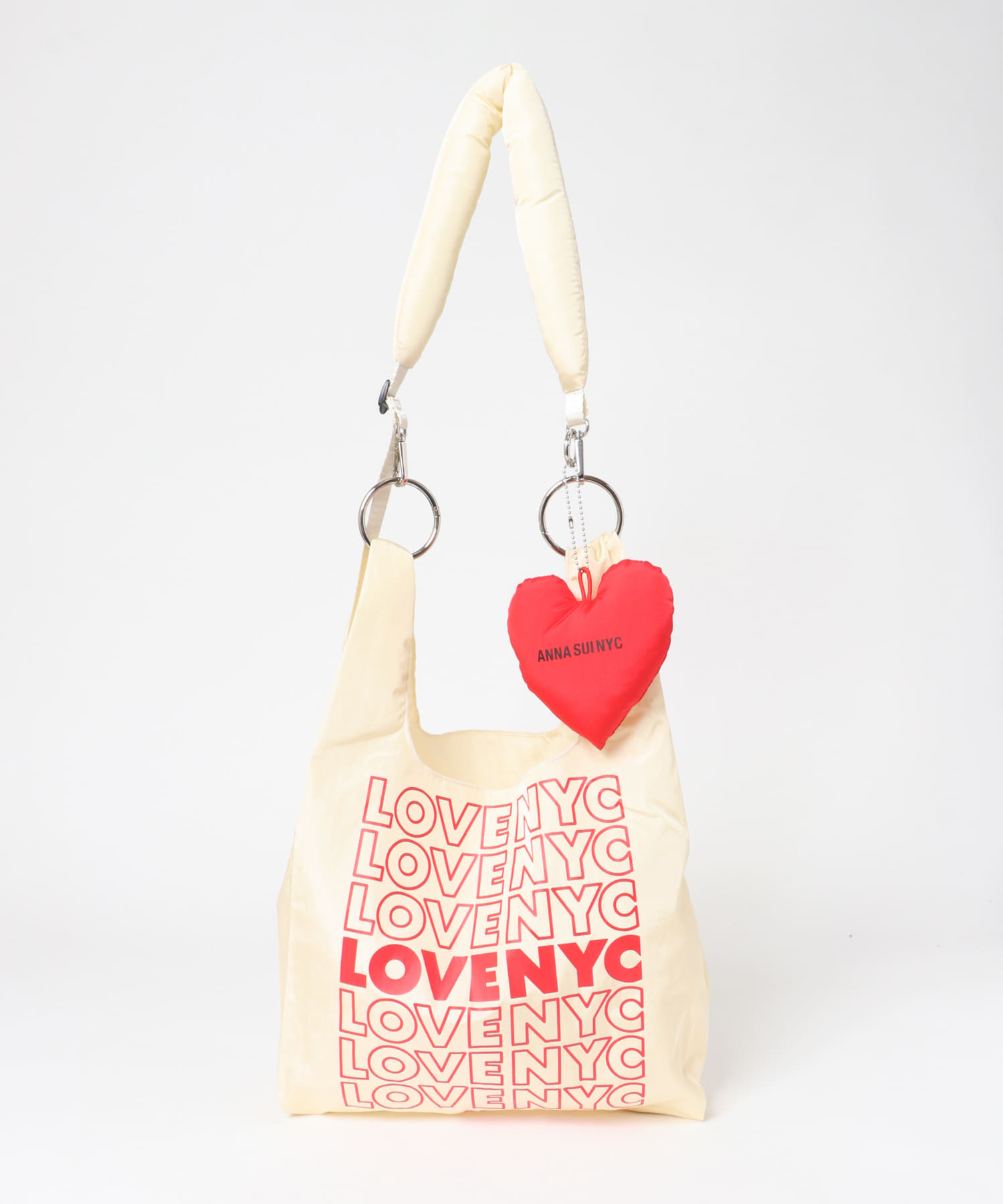 ANNA SUI NYC　LOVEショッピングバッグ WHITE one