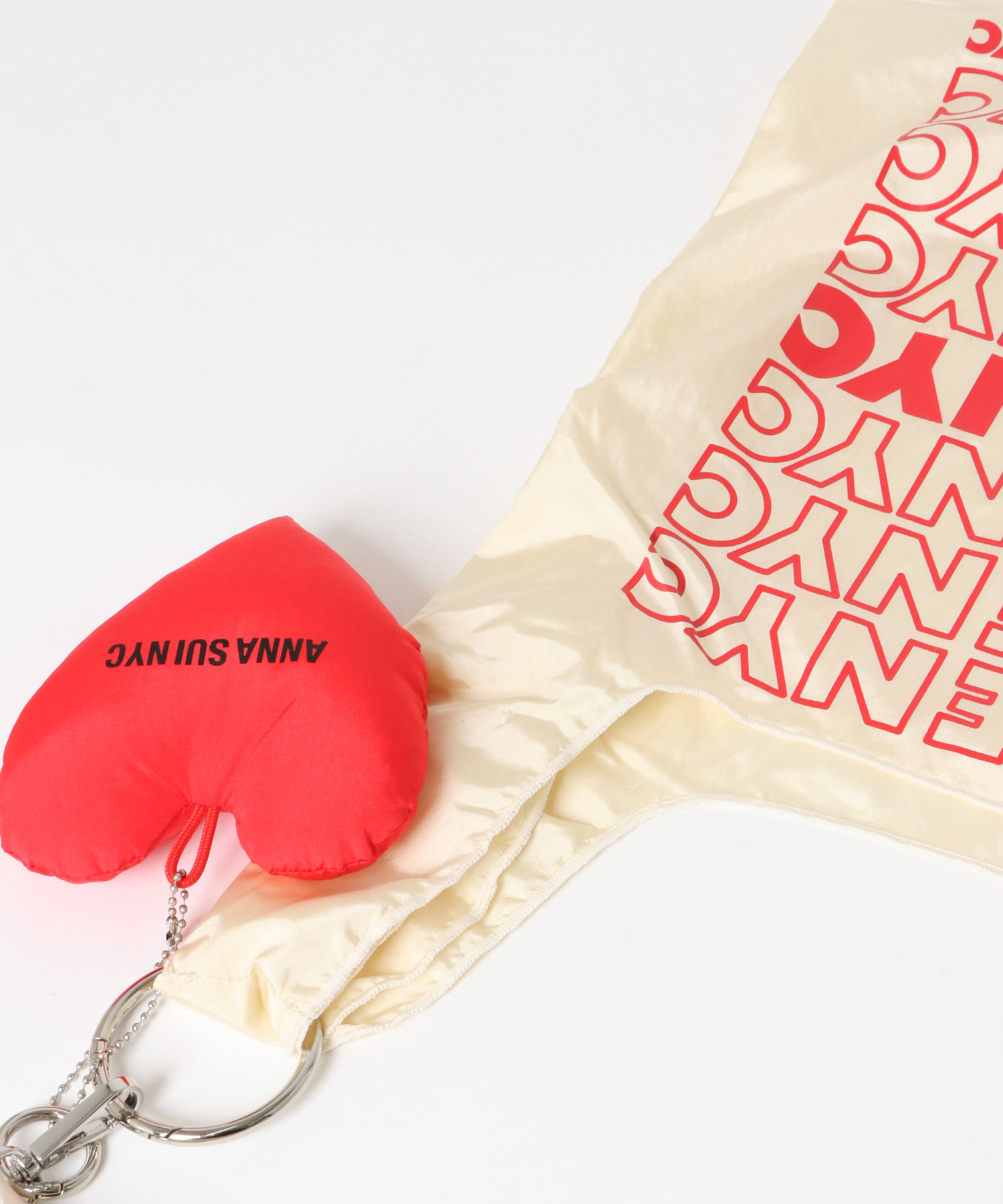 ANNA SUI NYC　LOVEショッピングバッグ WHITE one