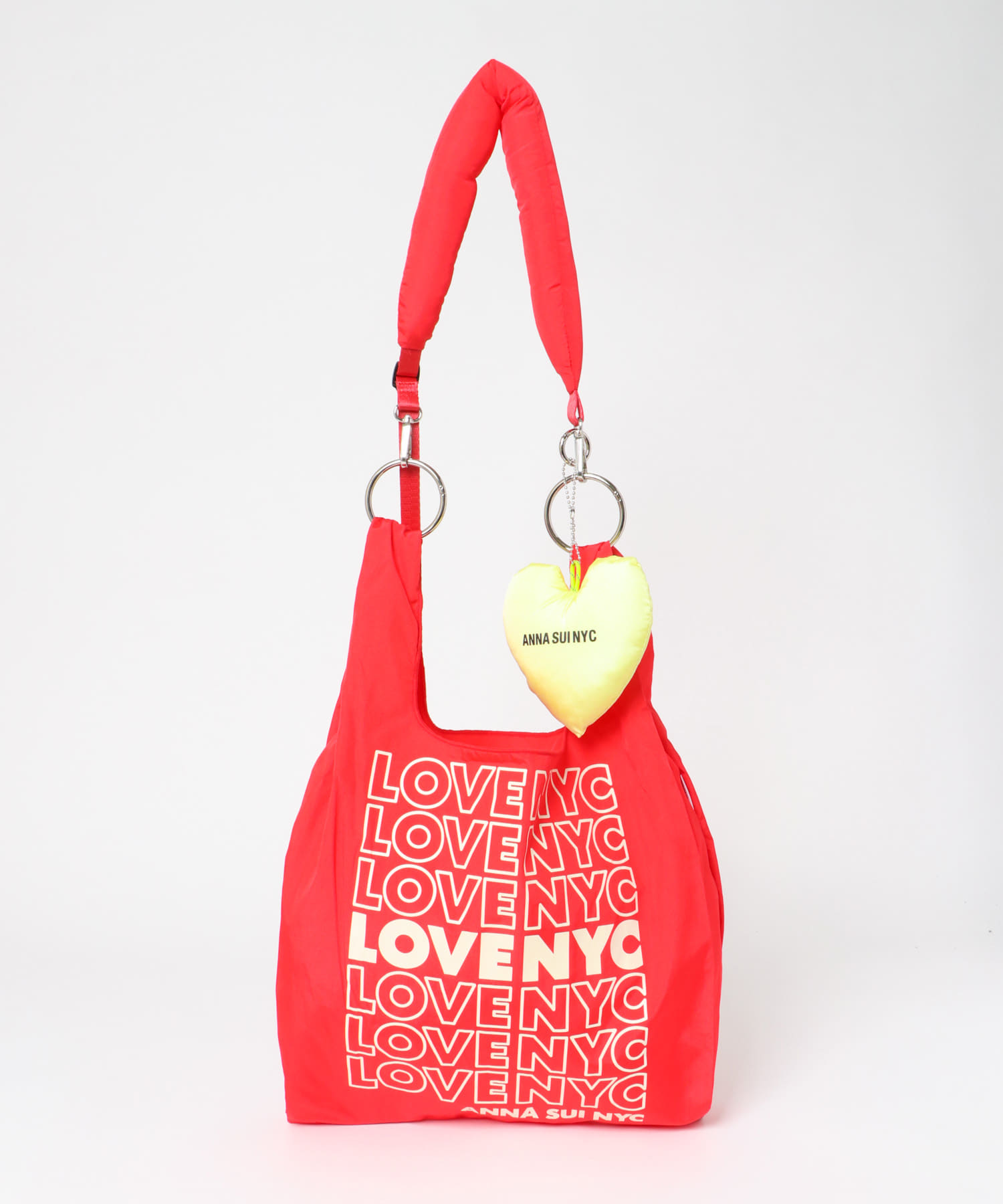 ANNA SUI NYC　LOVEショッピングバッグ RED one