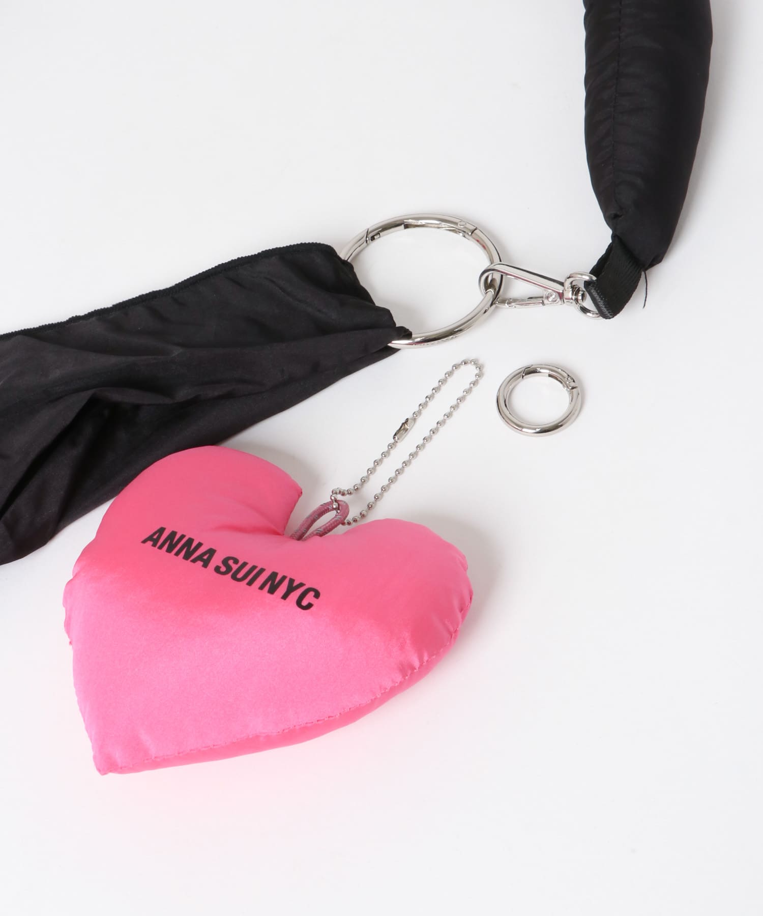 ANNA SUI NYC　LOVEショッピングバッグ BLACK one