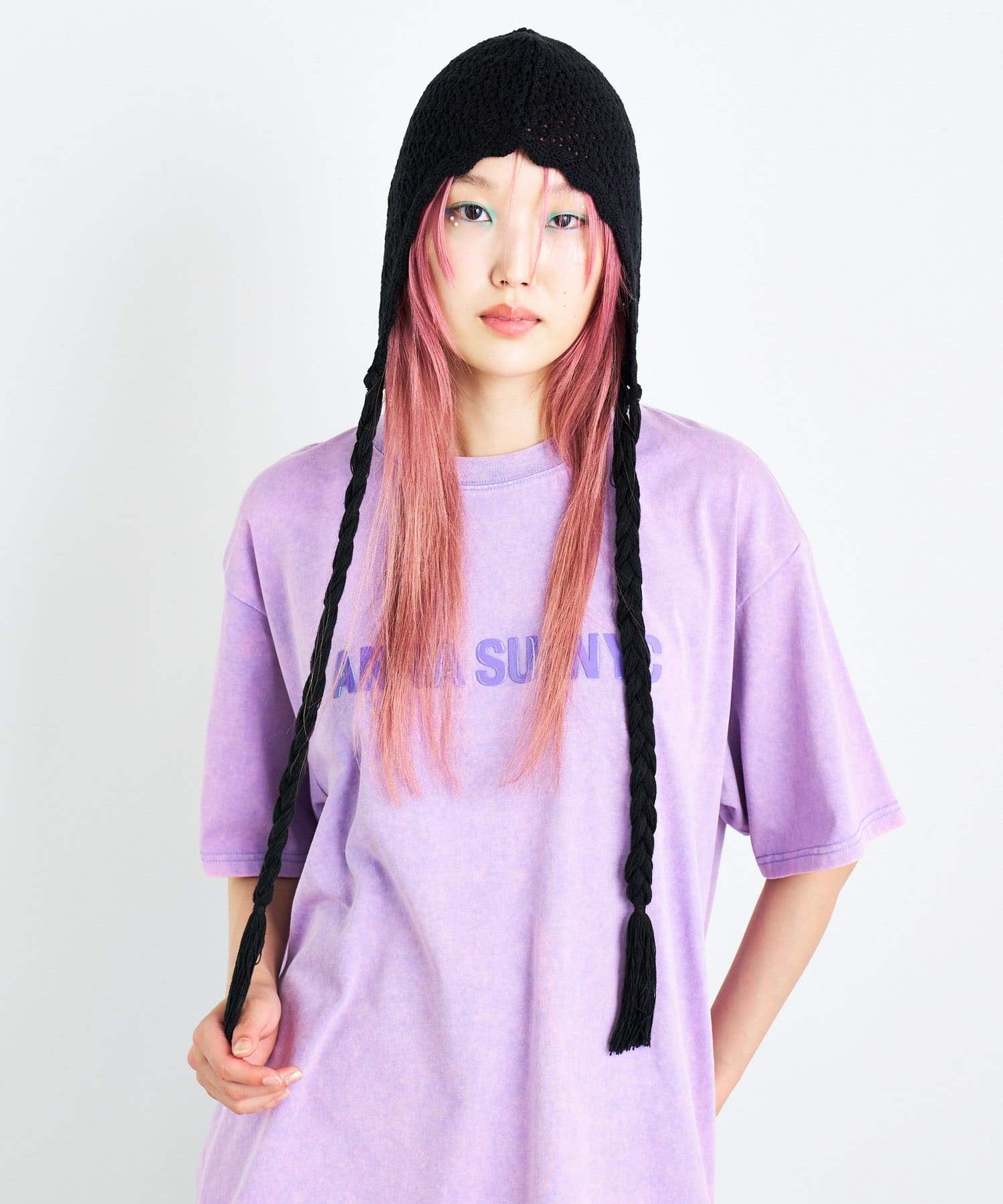 ANNA SUI NYC　ダブルジェルプリントブリーチTシャツ