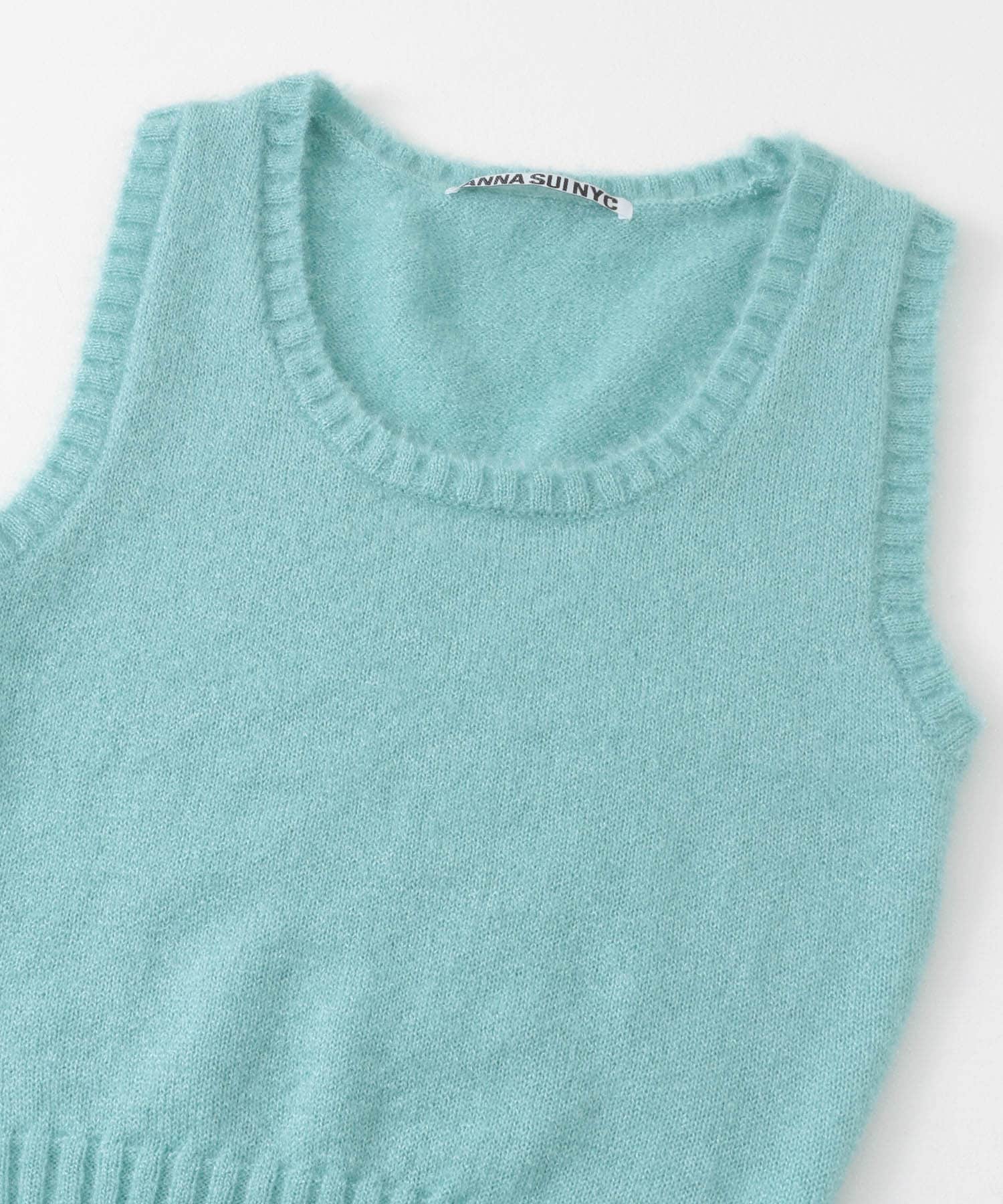 ANNA SUI NYC　ラメニットベスト MINT one