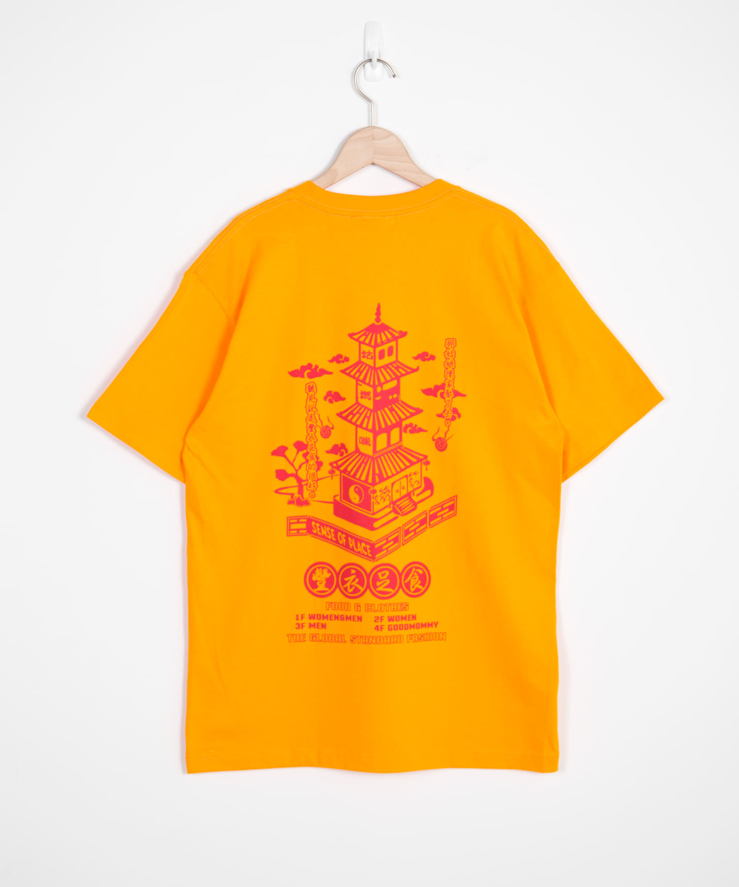 goodmommyプリントTシャツ ORANGE M