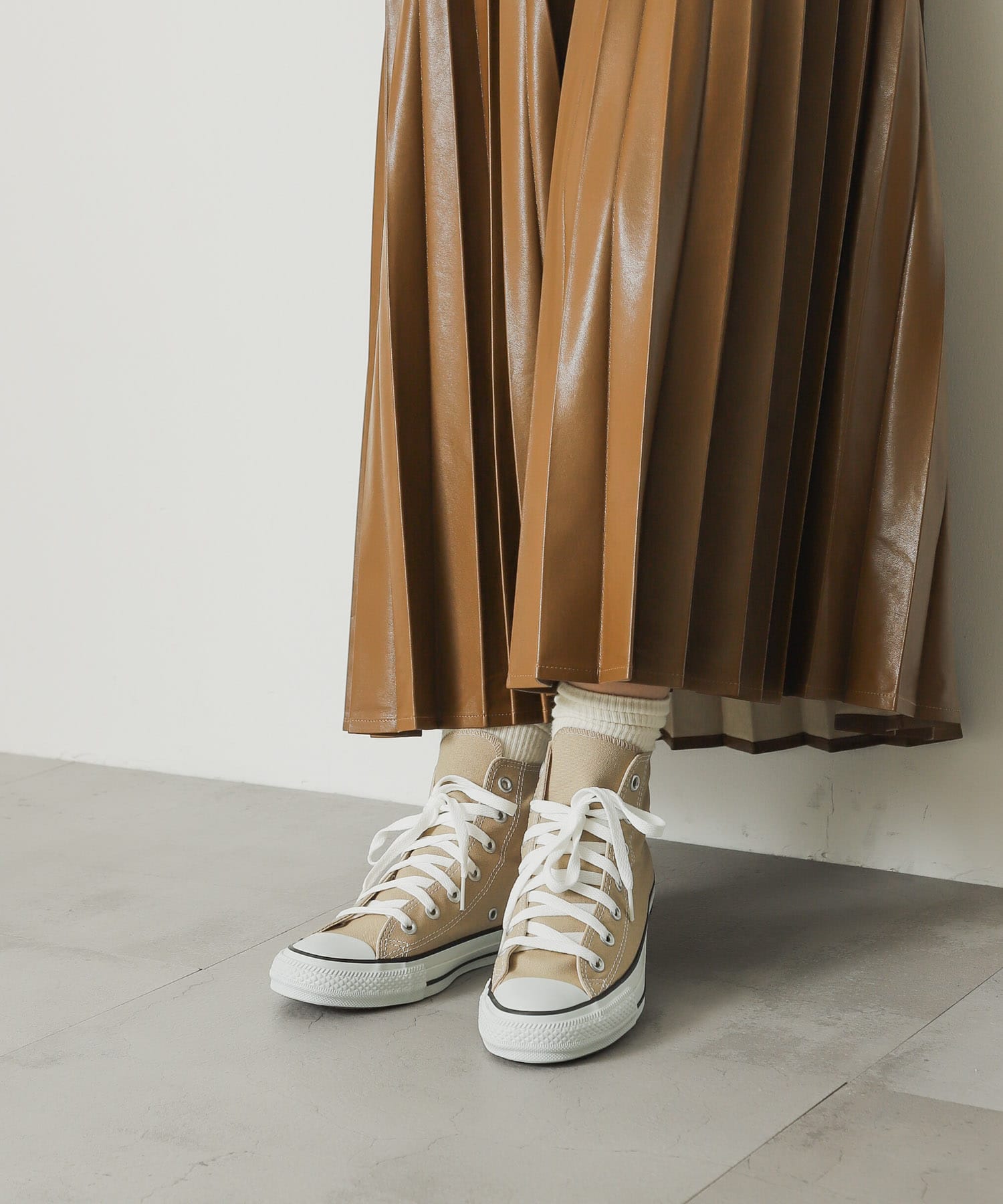 CONVERSE　ALLSTARCOLORS HI BEIGE 23.5