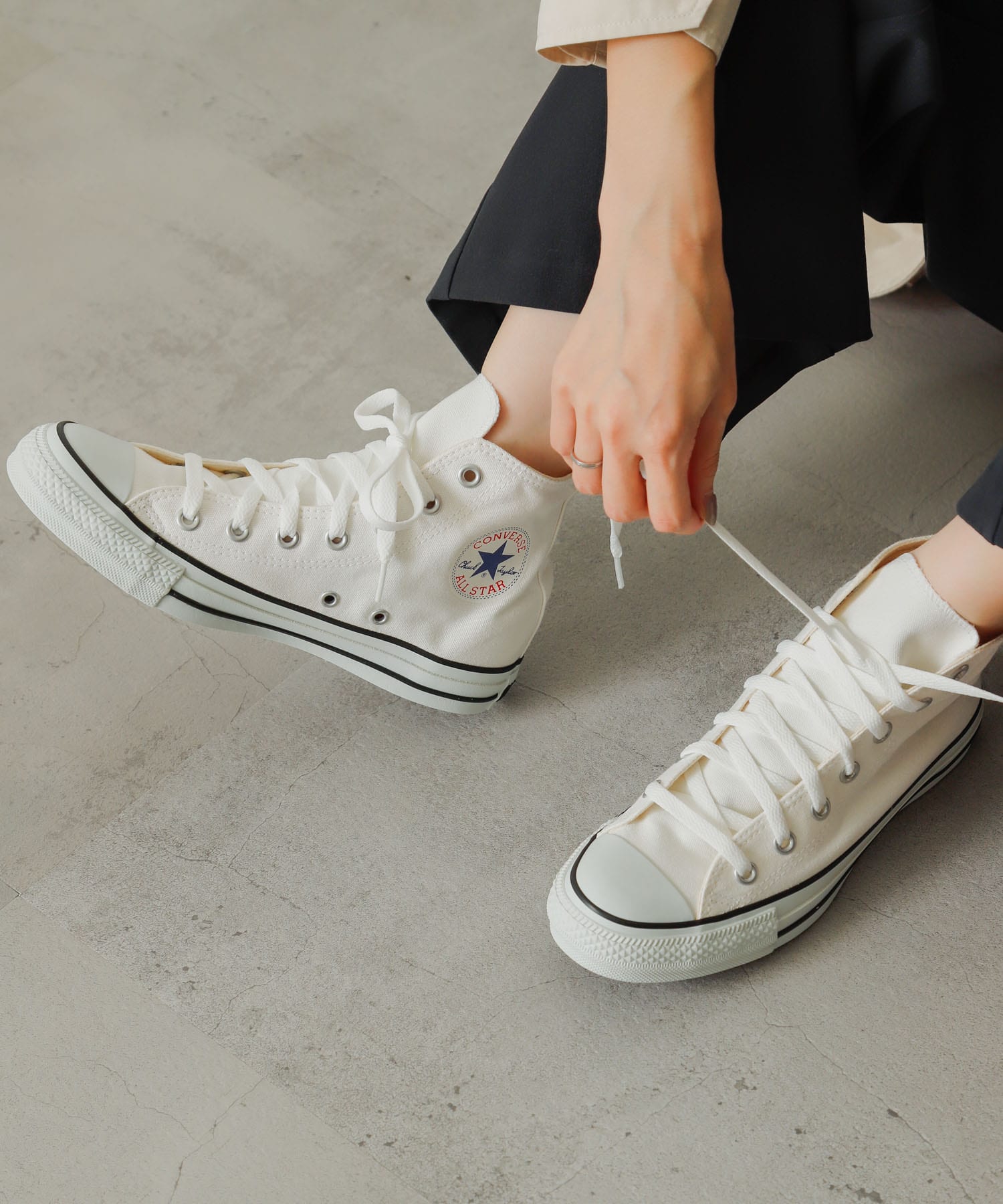 CONVERSE　ALLSTARCOLORS HI WHITE 23.5