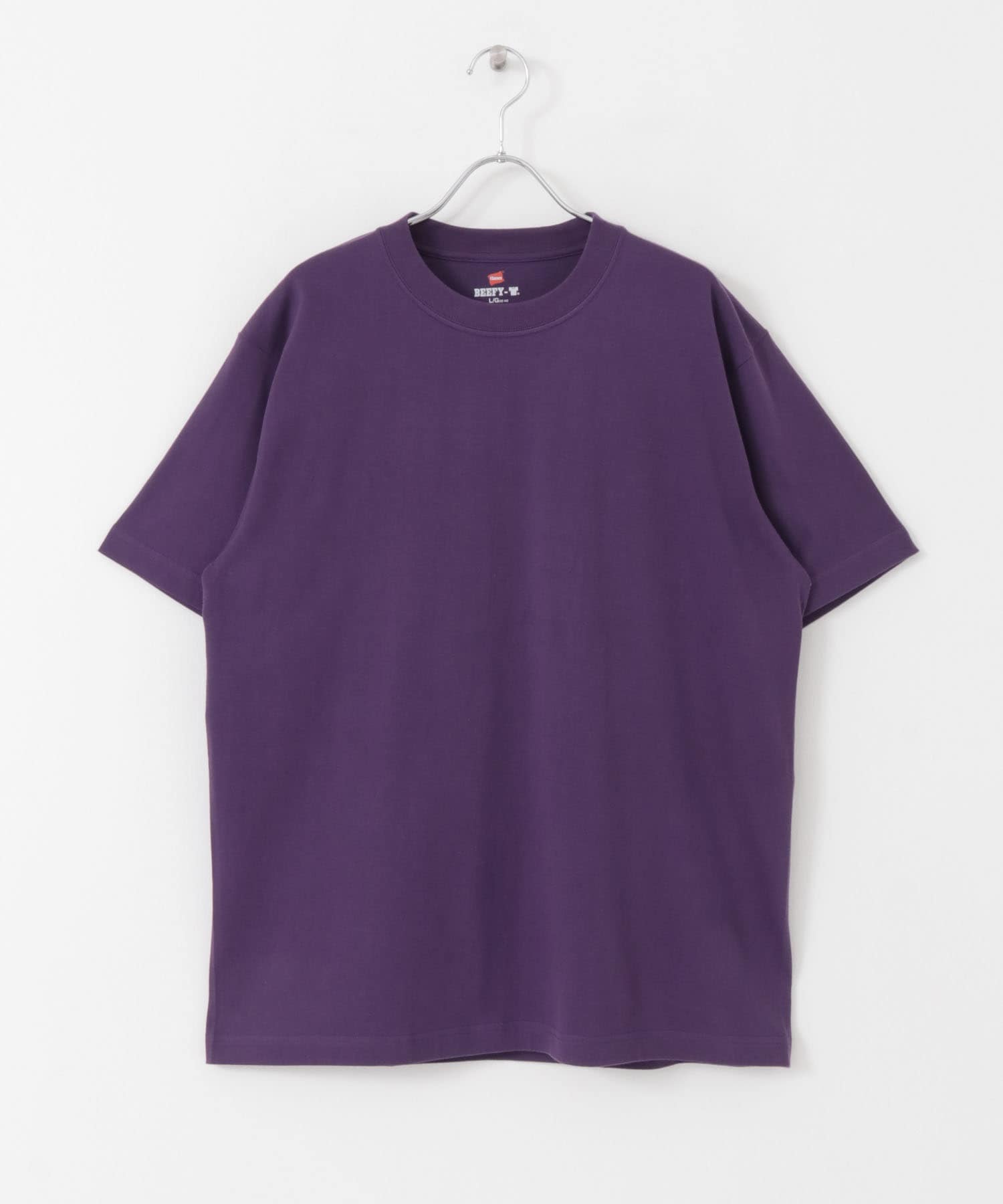 Hanes　BEEFY T-SHIRTS 1P D.PURPLE M
