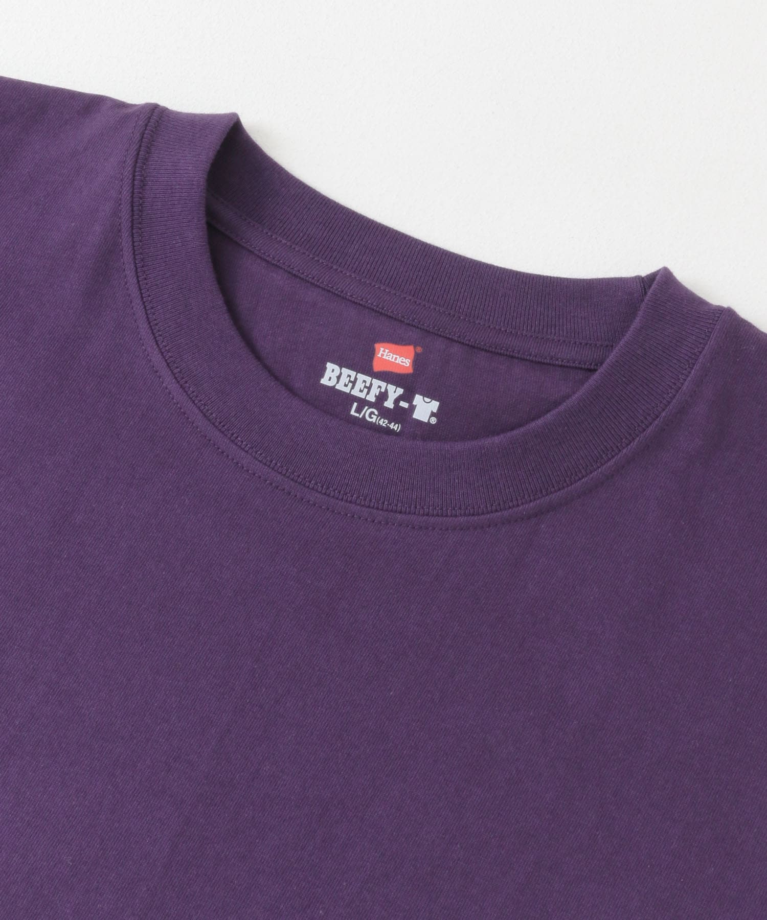Hanes　BEEFY T-SHIRTS 1P D.PURPLE M