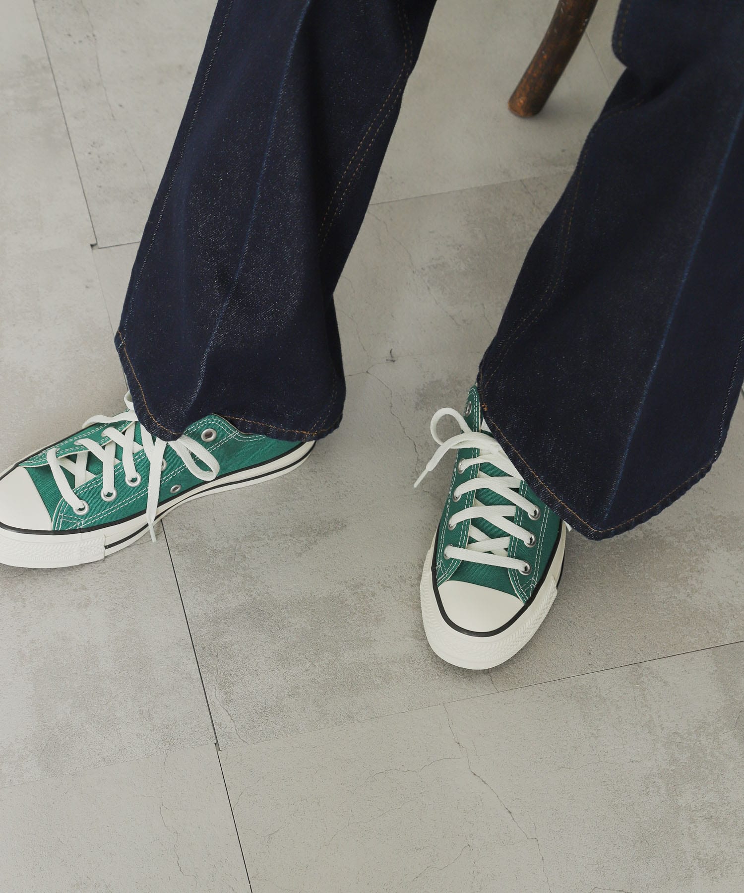 『WEB限定』CONVERSE　ALL STAR (R) OX GREEN 22.5