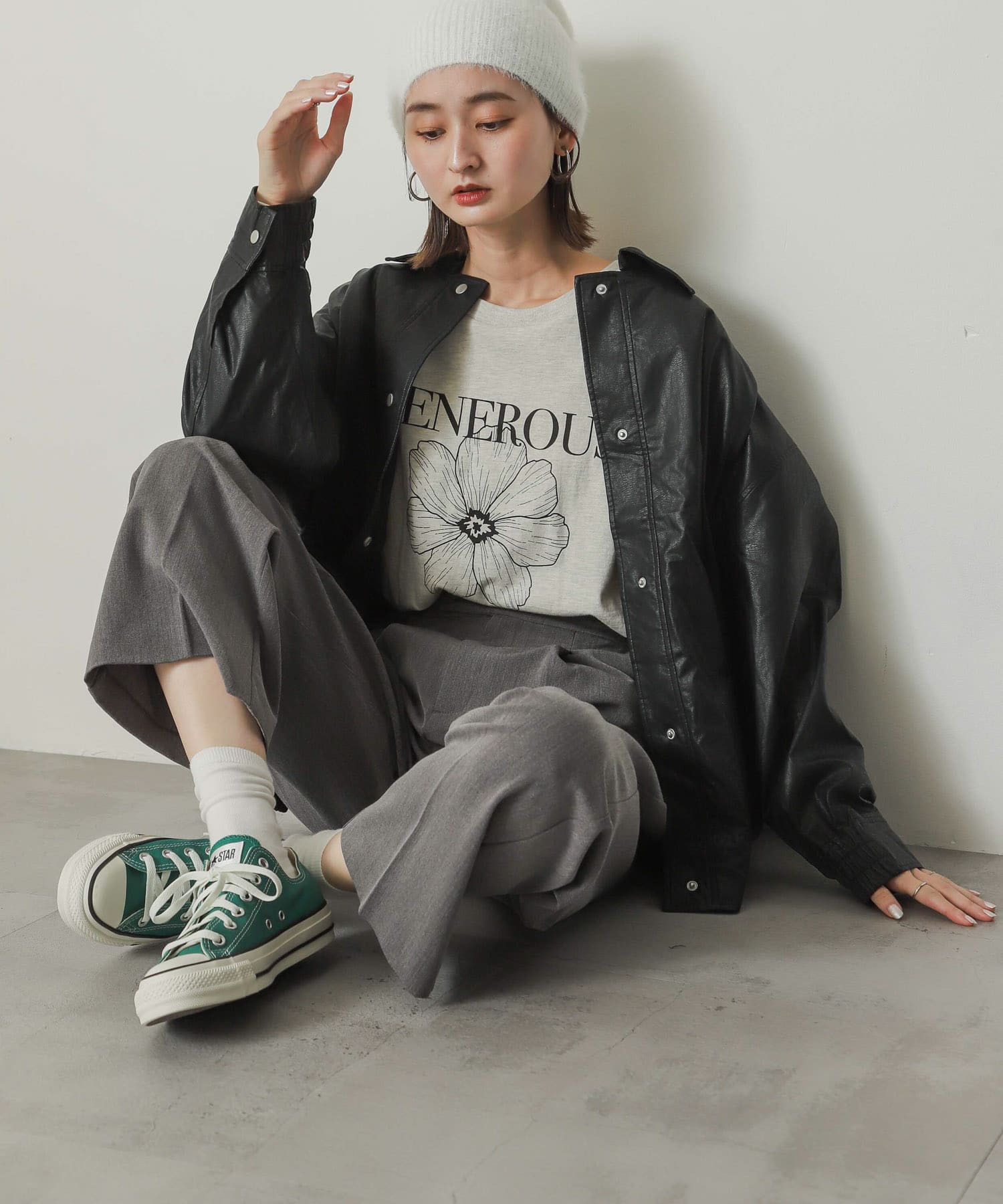 『WEB限定』CONVERSE　ALL STAR (R) OX GREEN 22.5