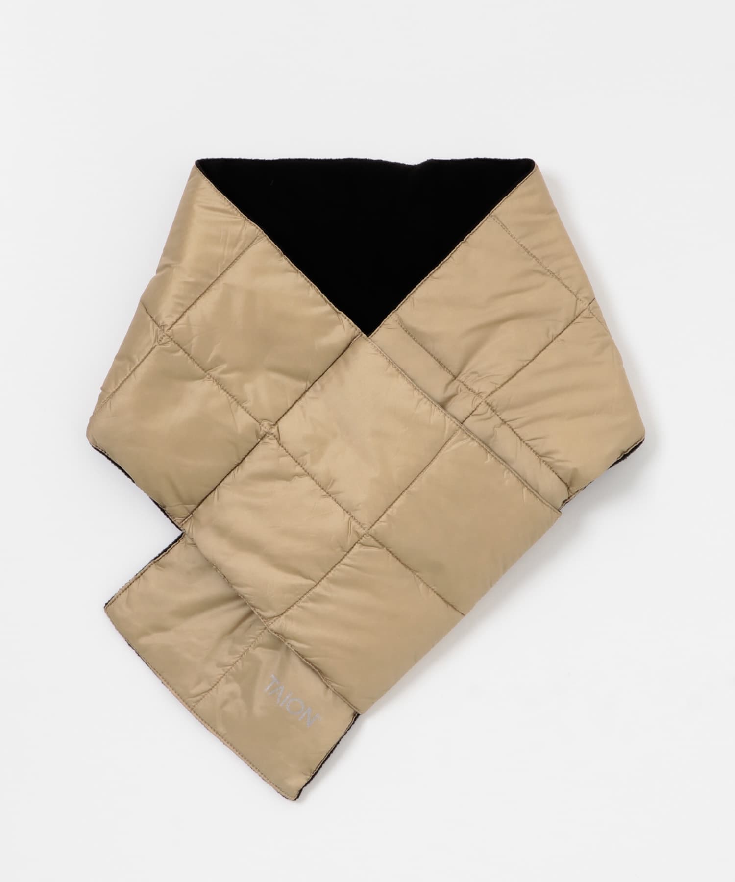TAION　BASIC DOWN SCARF S.BEIGE one