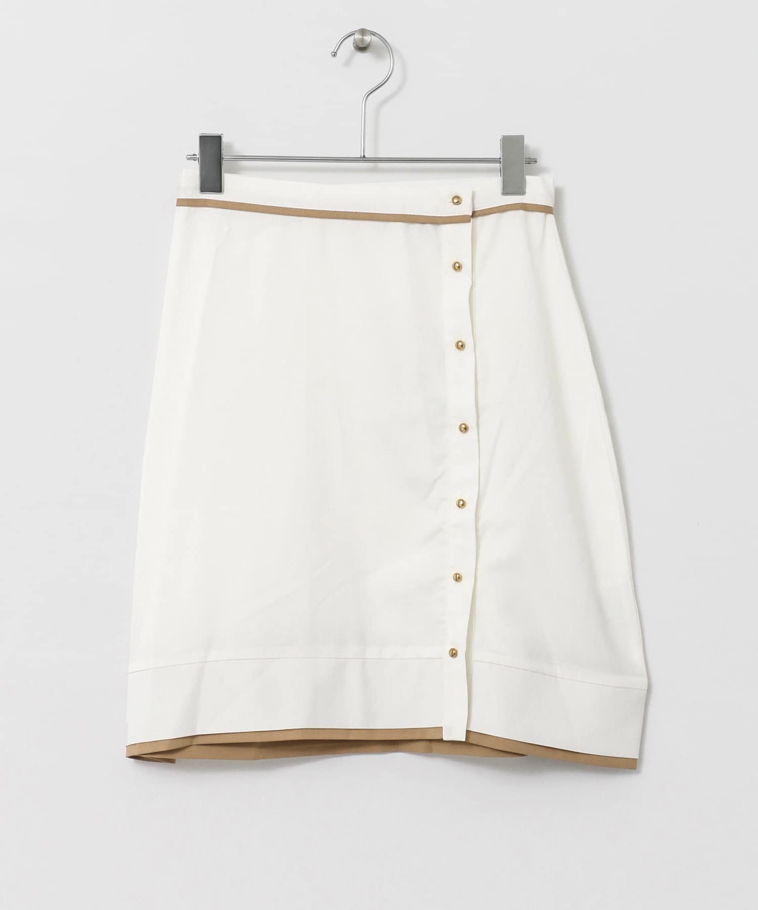 カラーパイピングスカート∴ OFF WHITE FREE