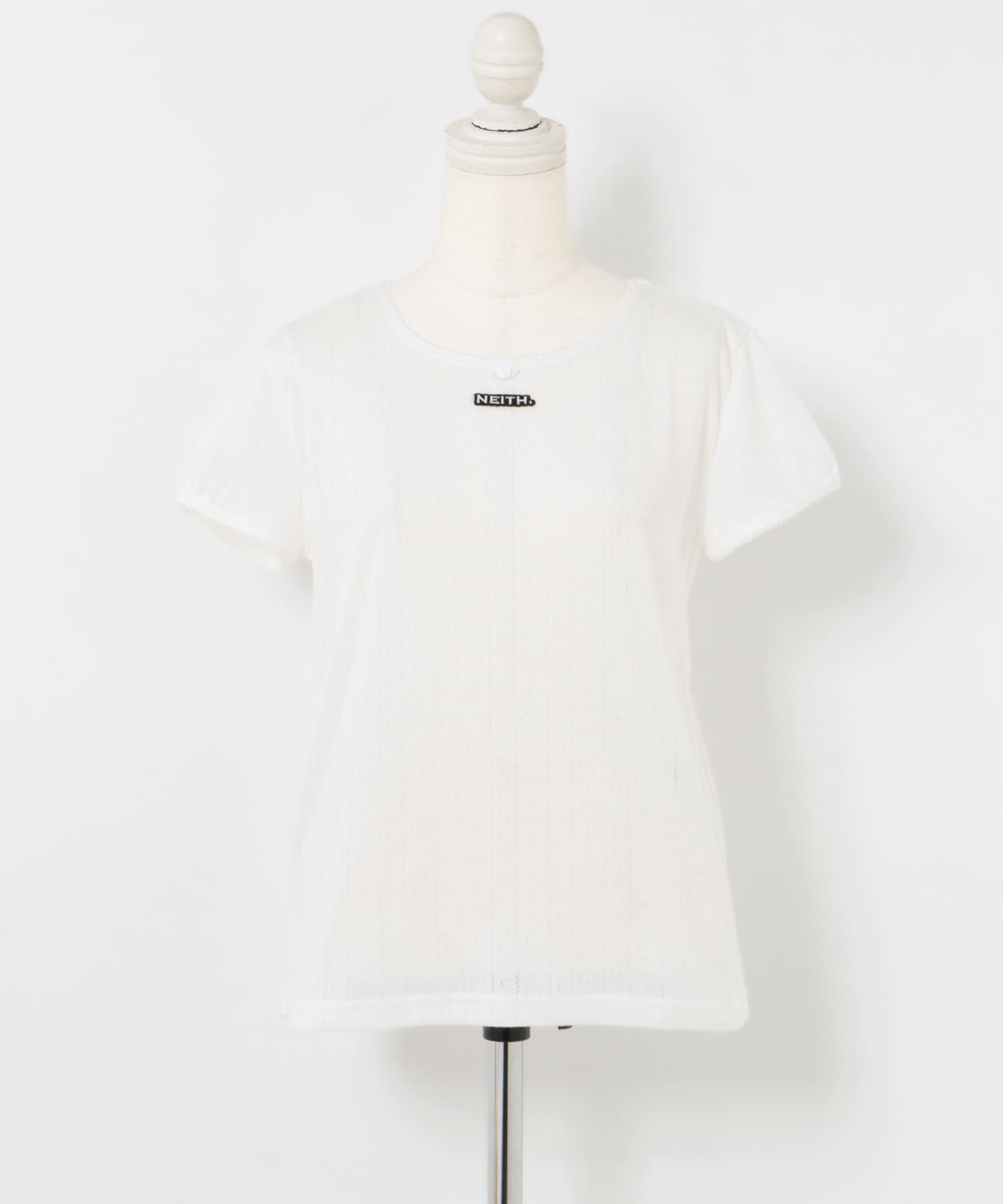 neith.tokyo Eyeletknit T-shirts(FREE WHITE): トップス｜URBAN