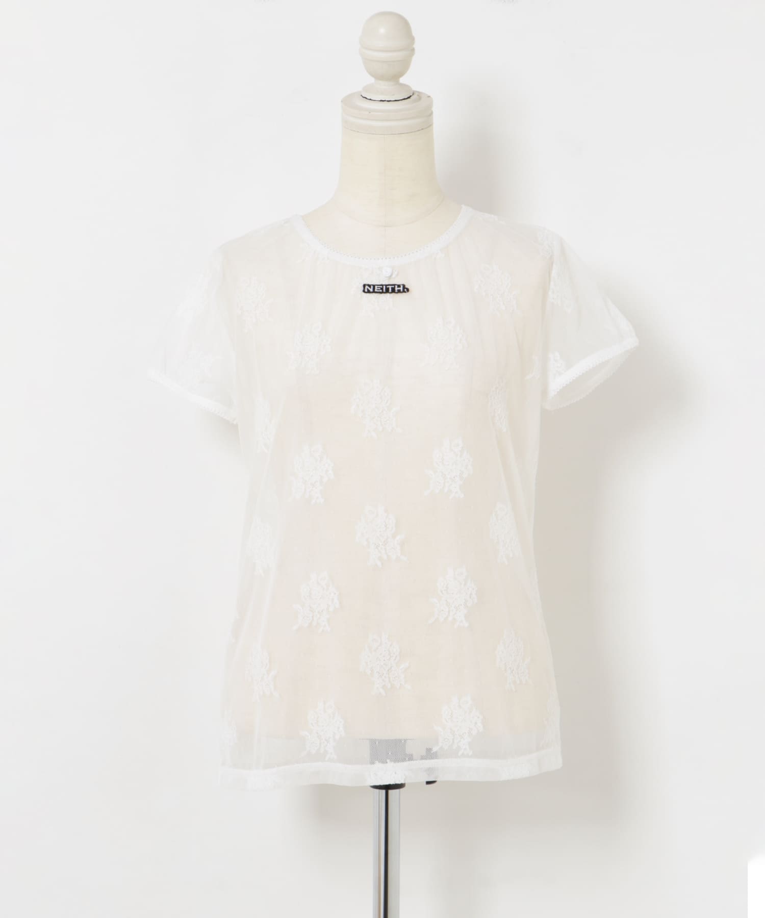 neith.tokyo Lace Simple T-shirts(FREE WHITE): トップス｜URBAN