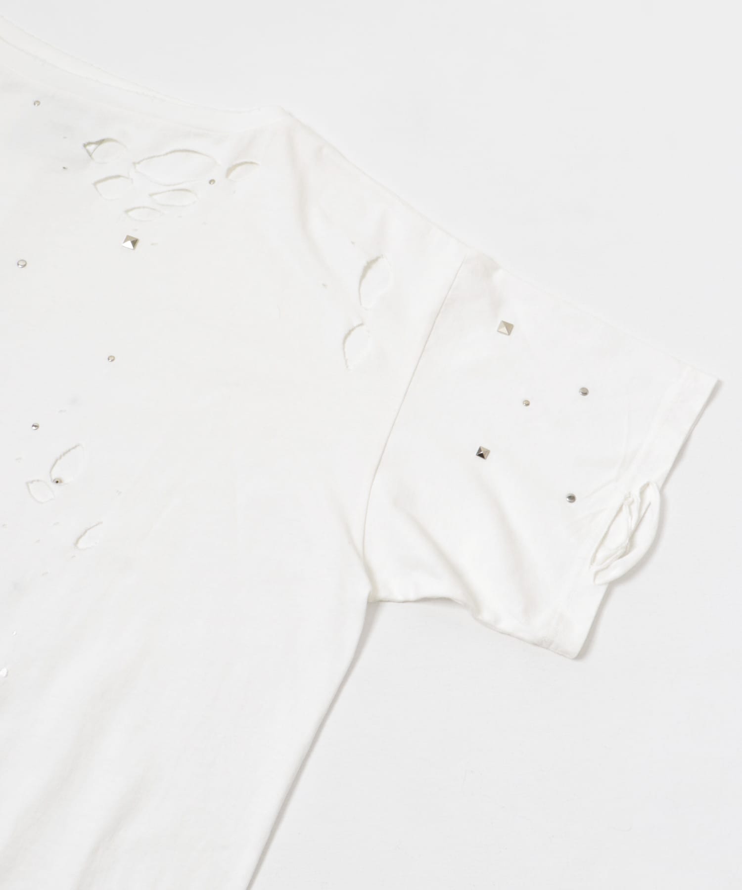 neith.tokyo　Rose Studs T-sirts WHITE FREE