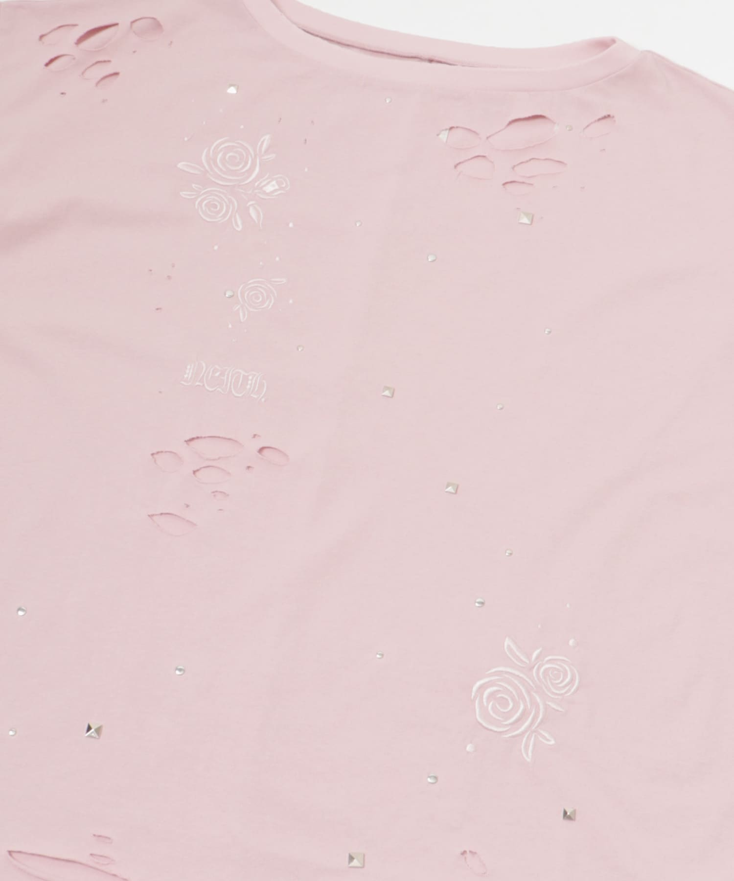 neith.tokyo　Rose Studs T-sirts PINK FREE