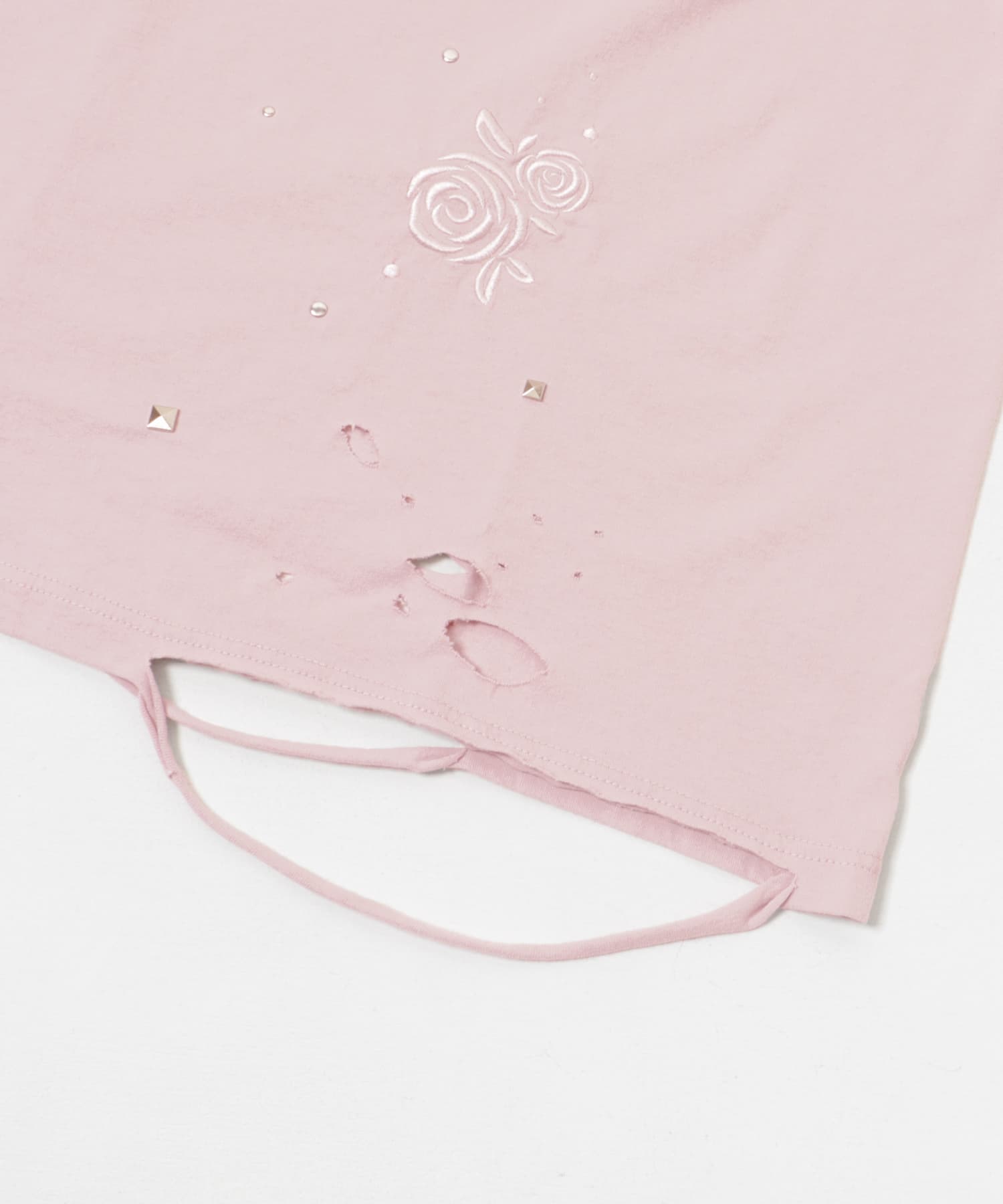 neith.tokyo　Rose Studs T-sirts PINK FREE