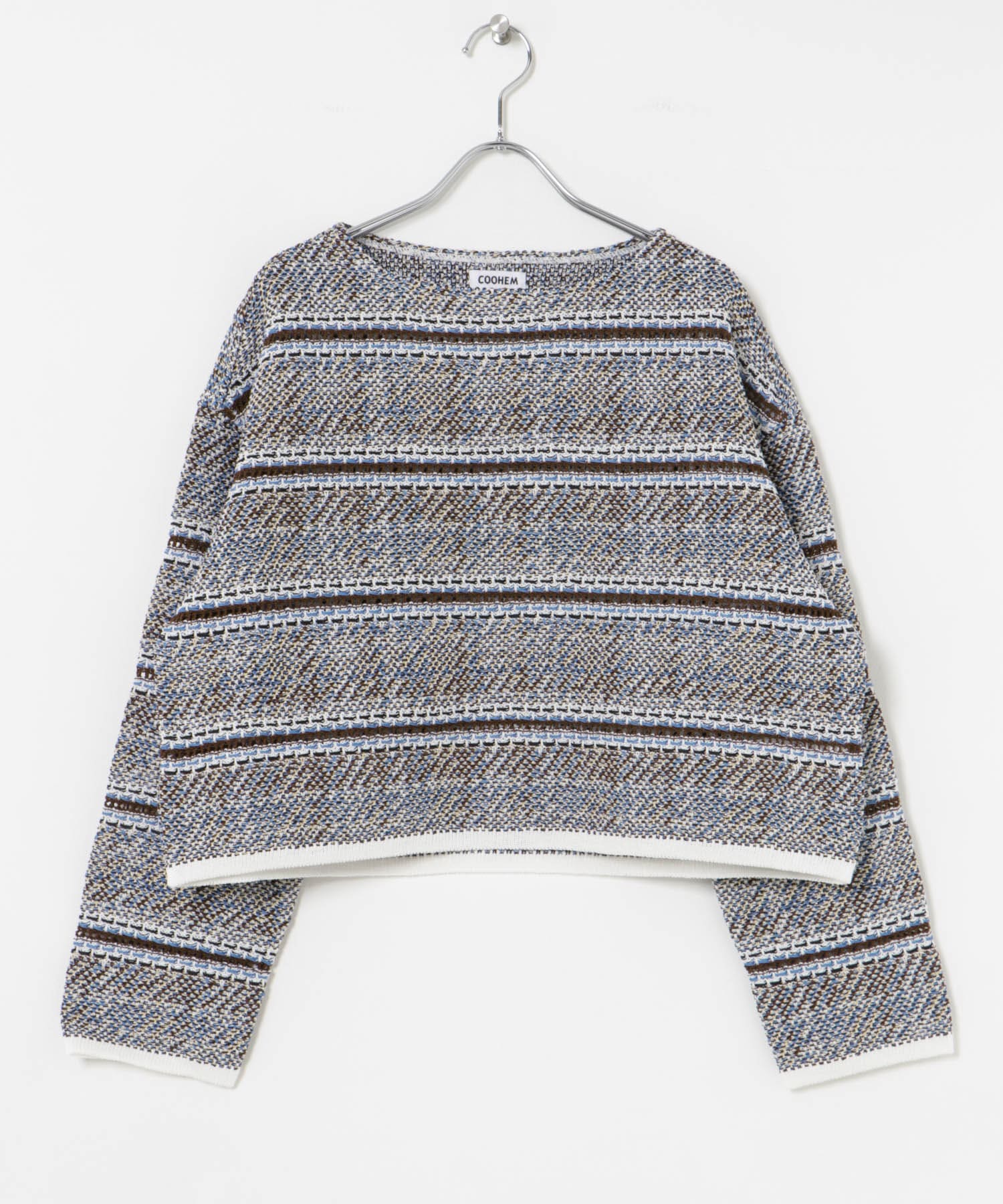 米富繊維　MADRAS EYELET TWEED PULLOVER