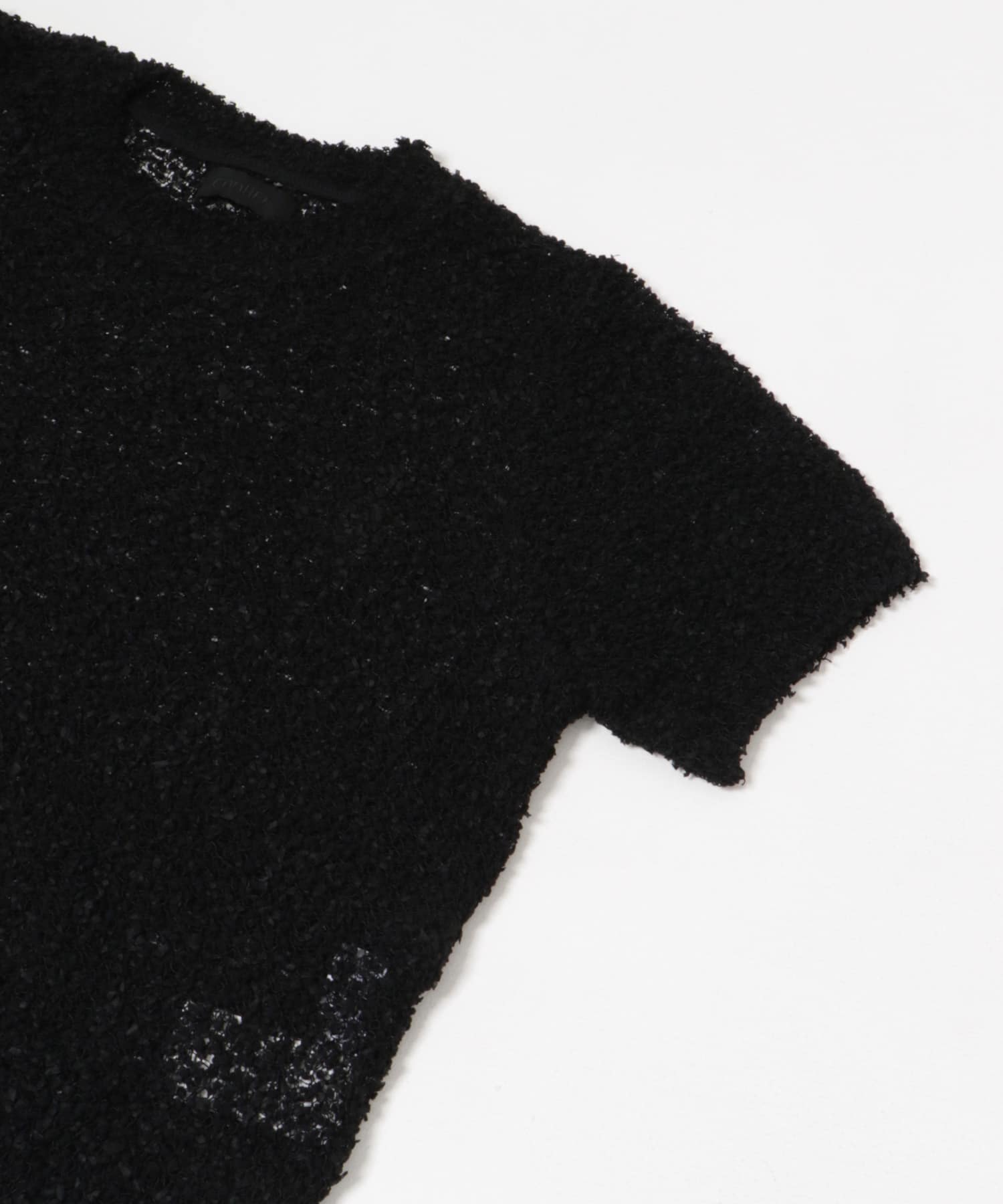 米富繊維　SHEER MOLE KNIT PULLOVER 14BLACK FREE