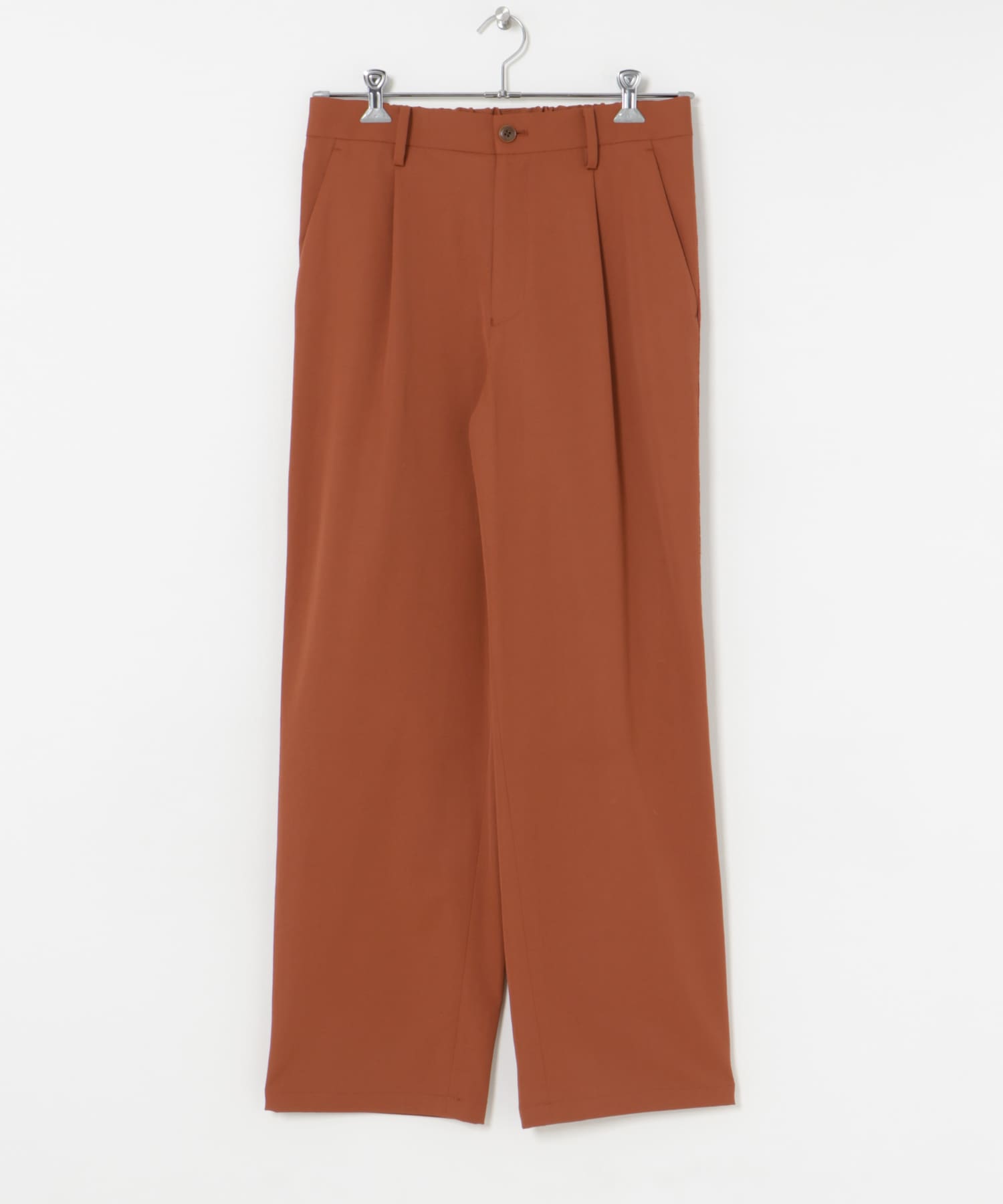 米富繊維　KNIT SIDELINE PANTS-MEN 44BROWN L