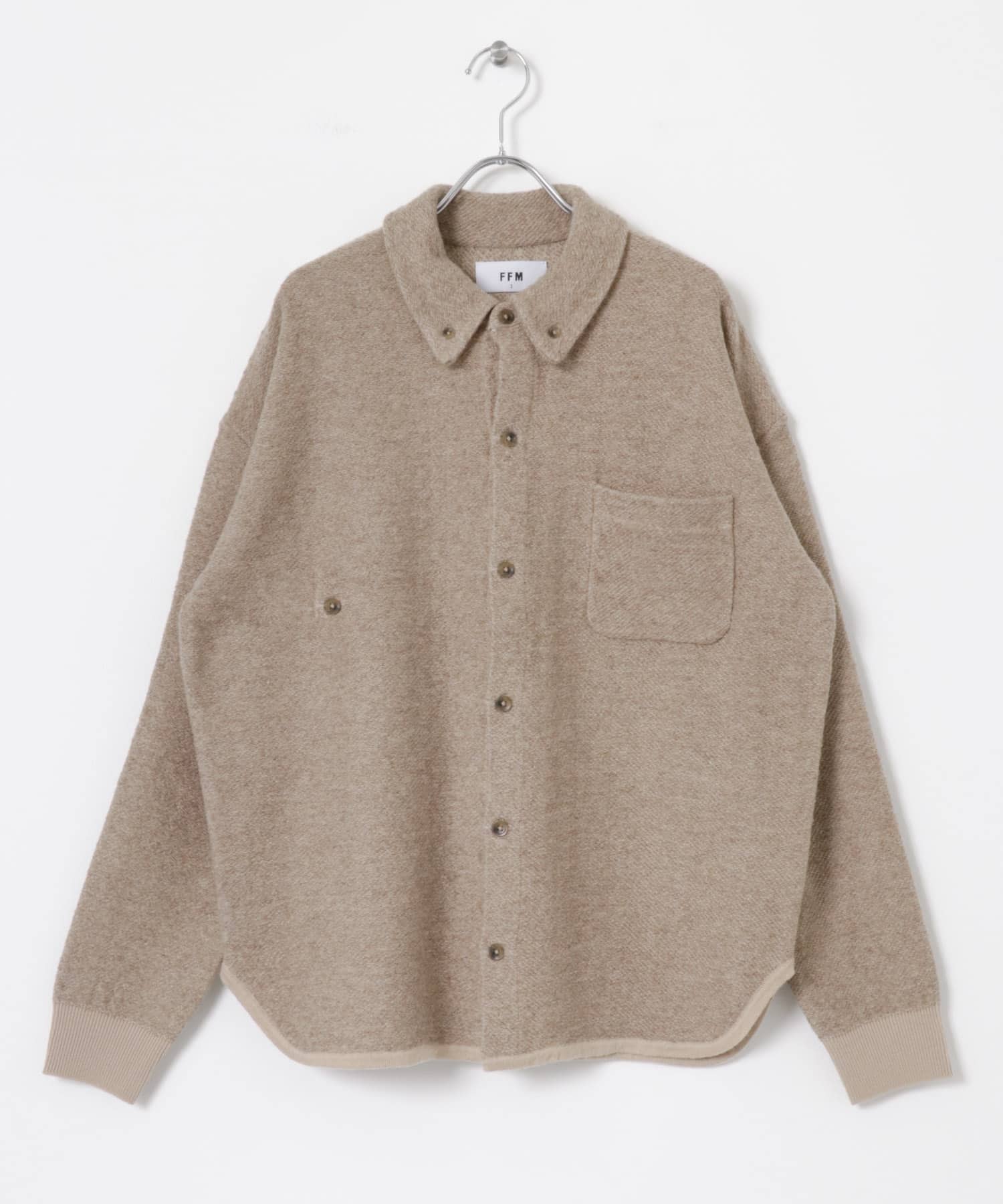 FFM　TWEEDLIKE SHIRTS Beige 1