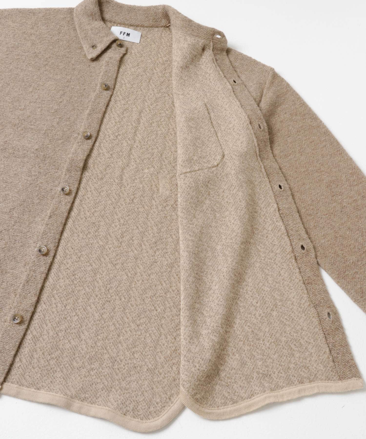 FFM　TWEEDLIKE SHIRTS Beige 1