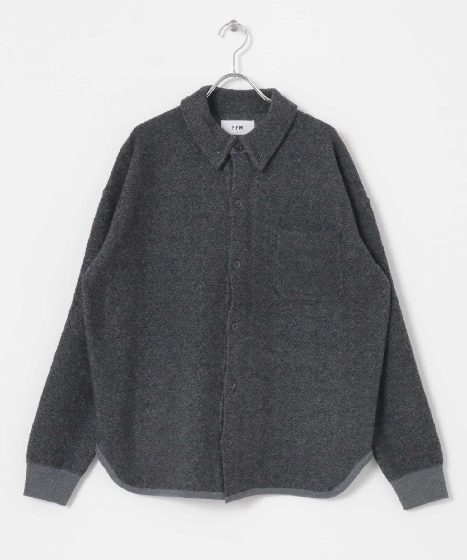 FFM　TWEEDLIKE SHIRTS Black 1