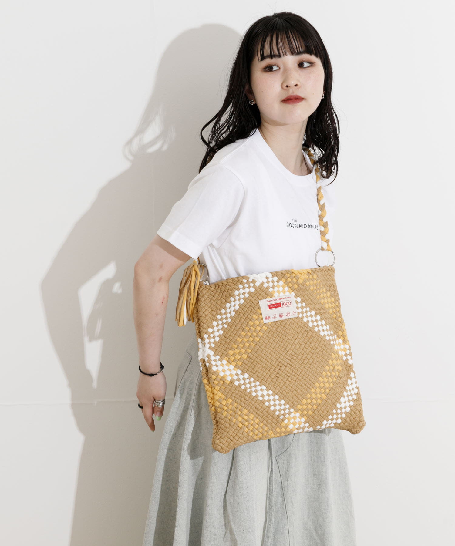 PROJECT 1000　P1000-shoulder bag 02Mustard one
