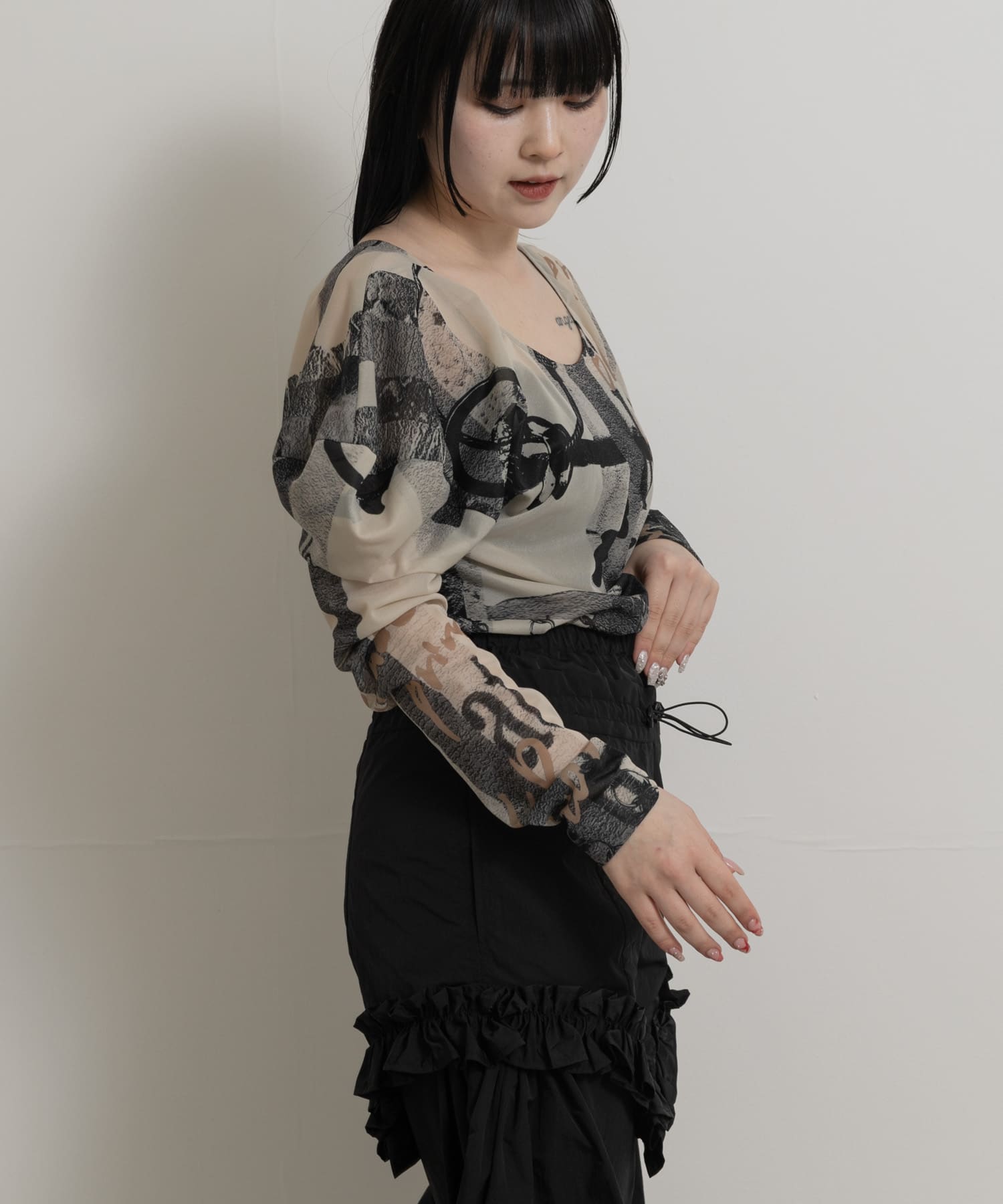 身長：156cm サイズ：FREE