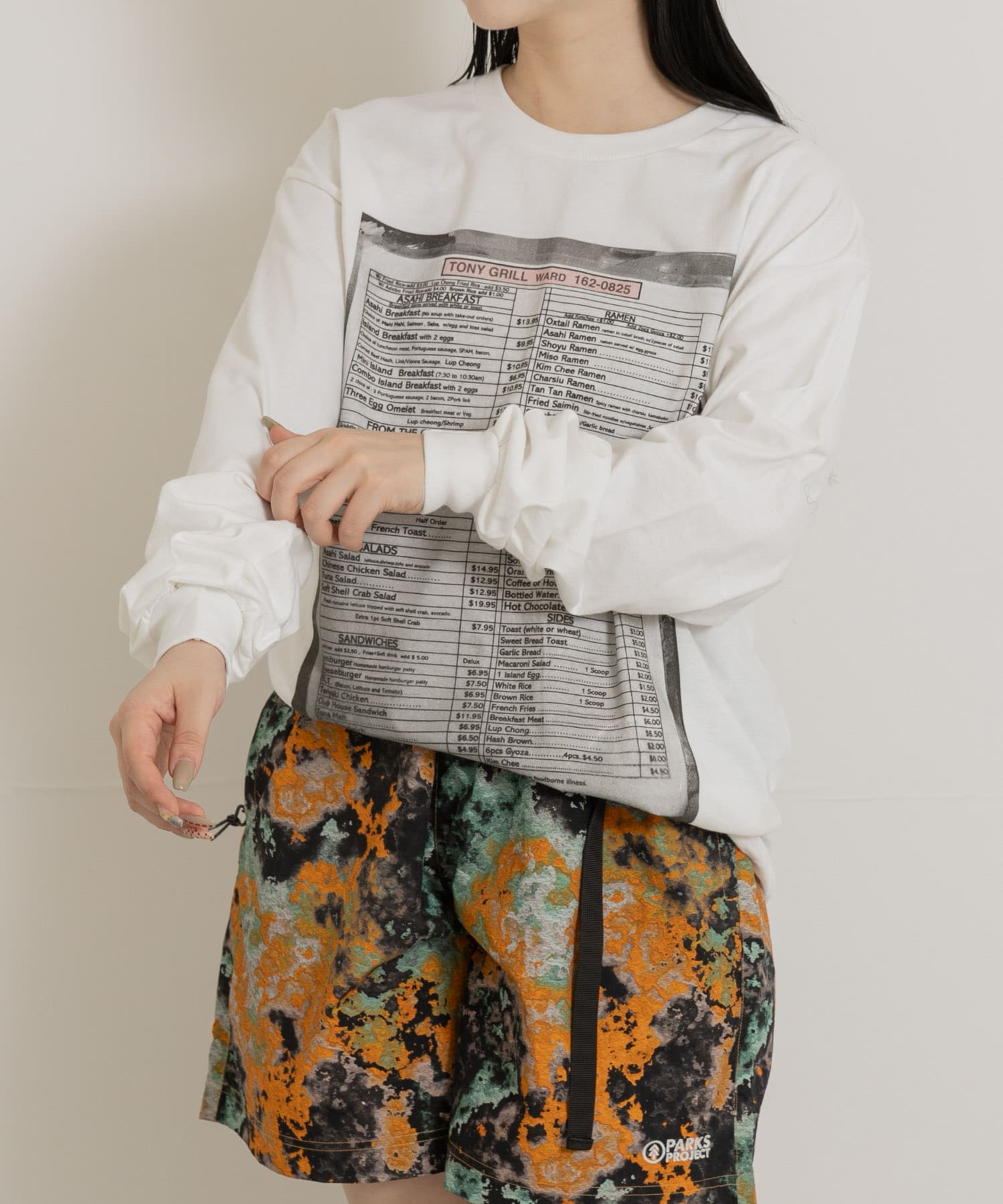 身長：156cm サイズ：L