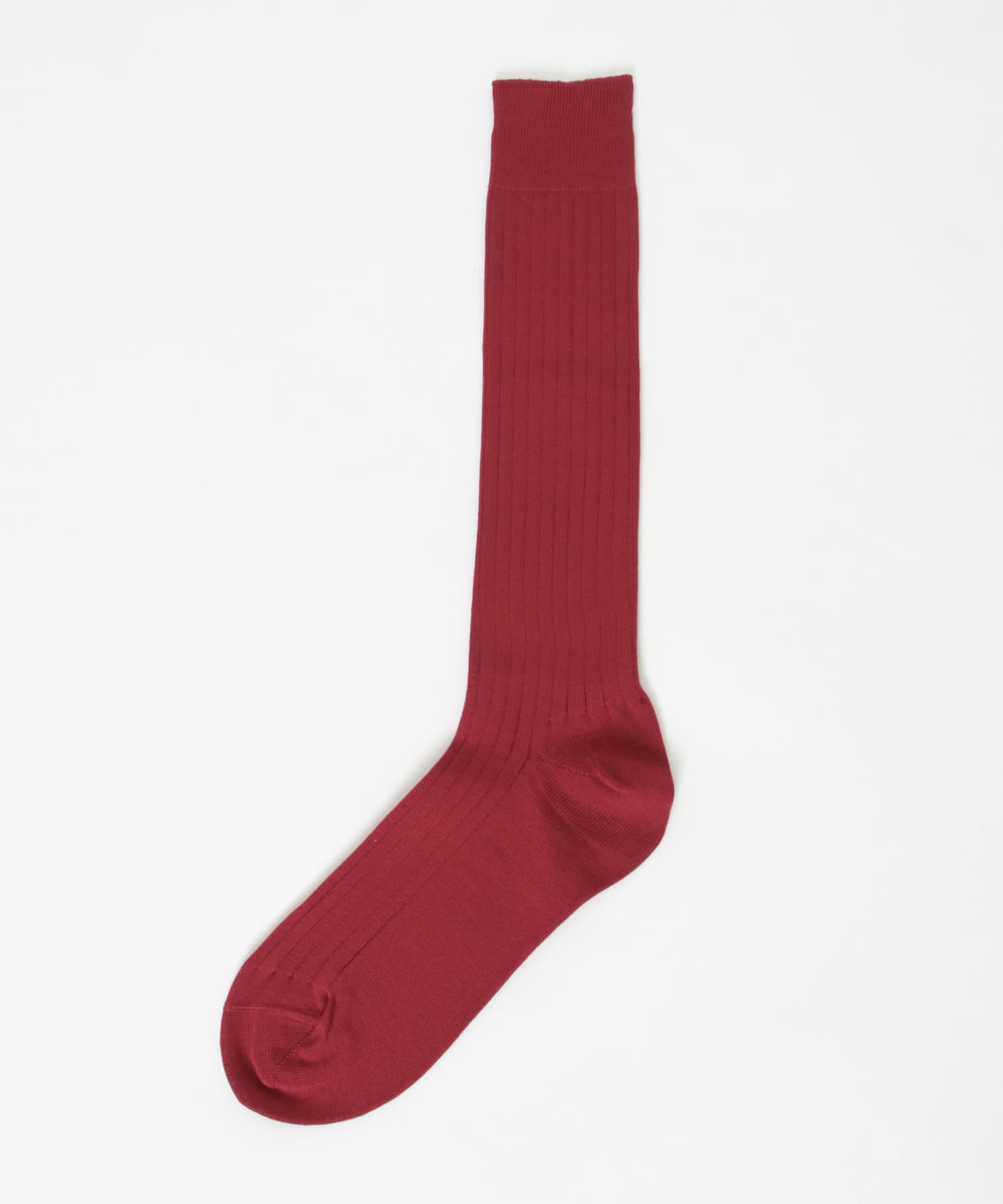 OC Ribbed Knee Socks-M 10 R.Red M