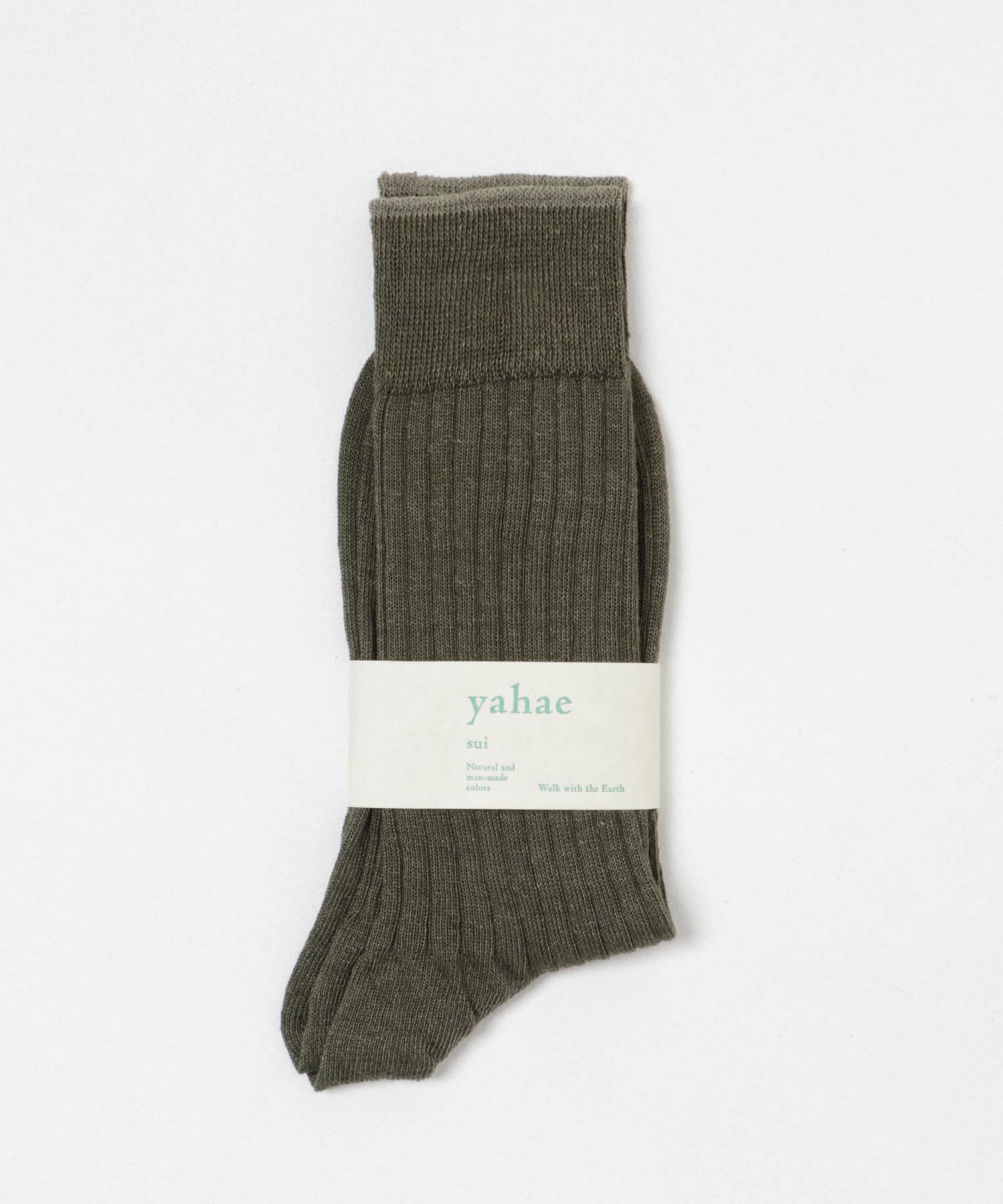 YAHAE　Linen Ribbed Socks-M
