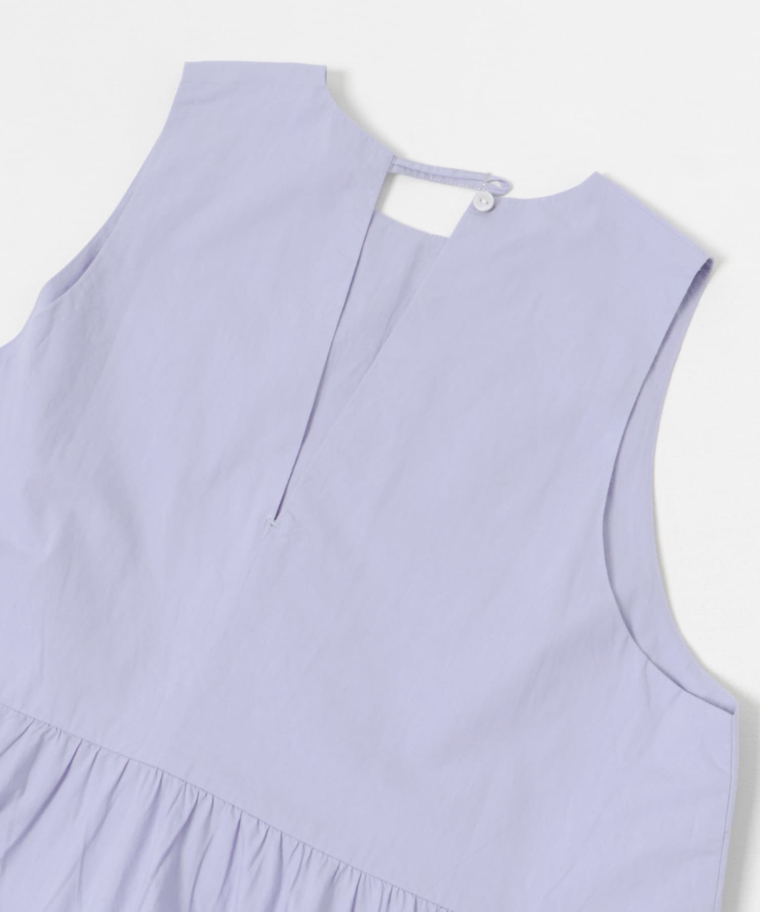 FANAKA　Poplin tiered dress 024BLU FREE