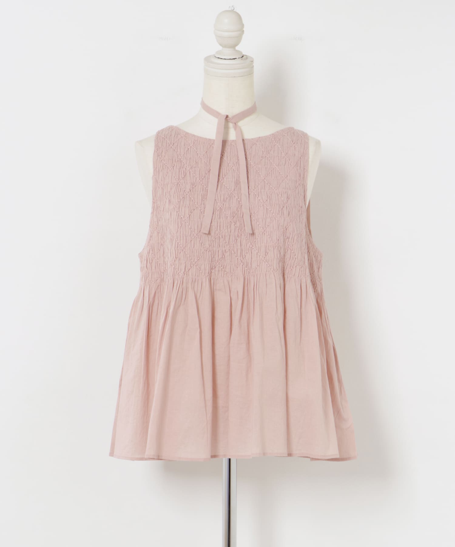 FANAKA　Smocked blouse 018PNK FREE