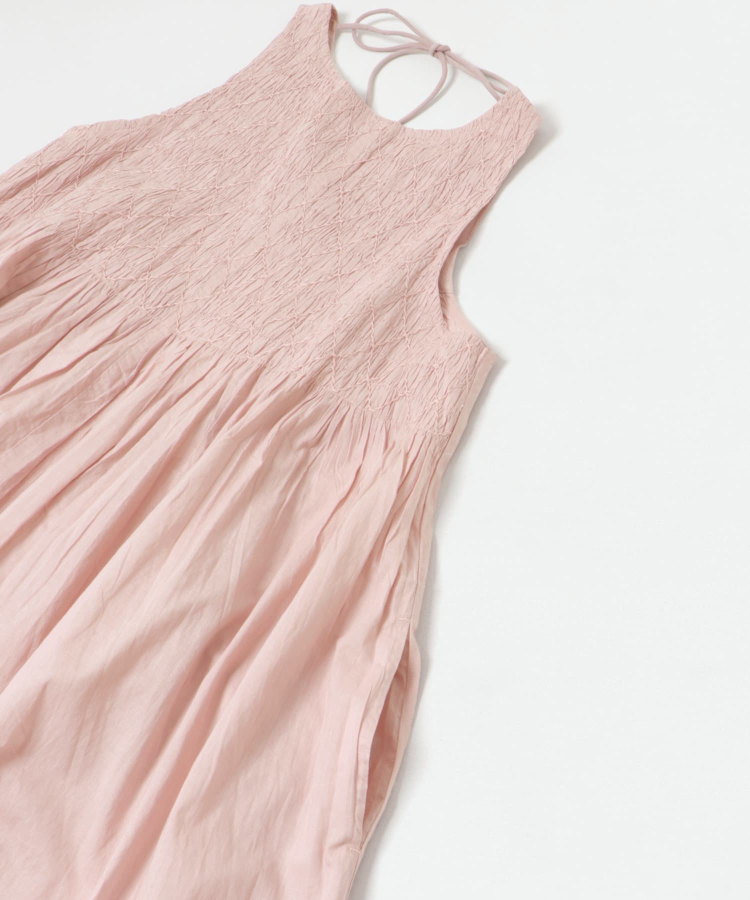 FANAKA　Smocked dress 018PNK FREE