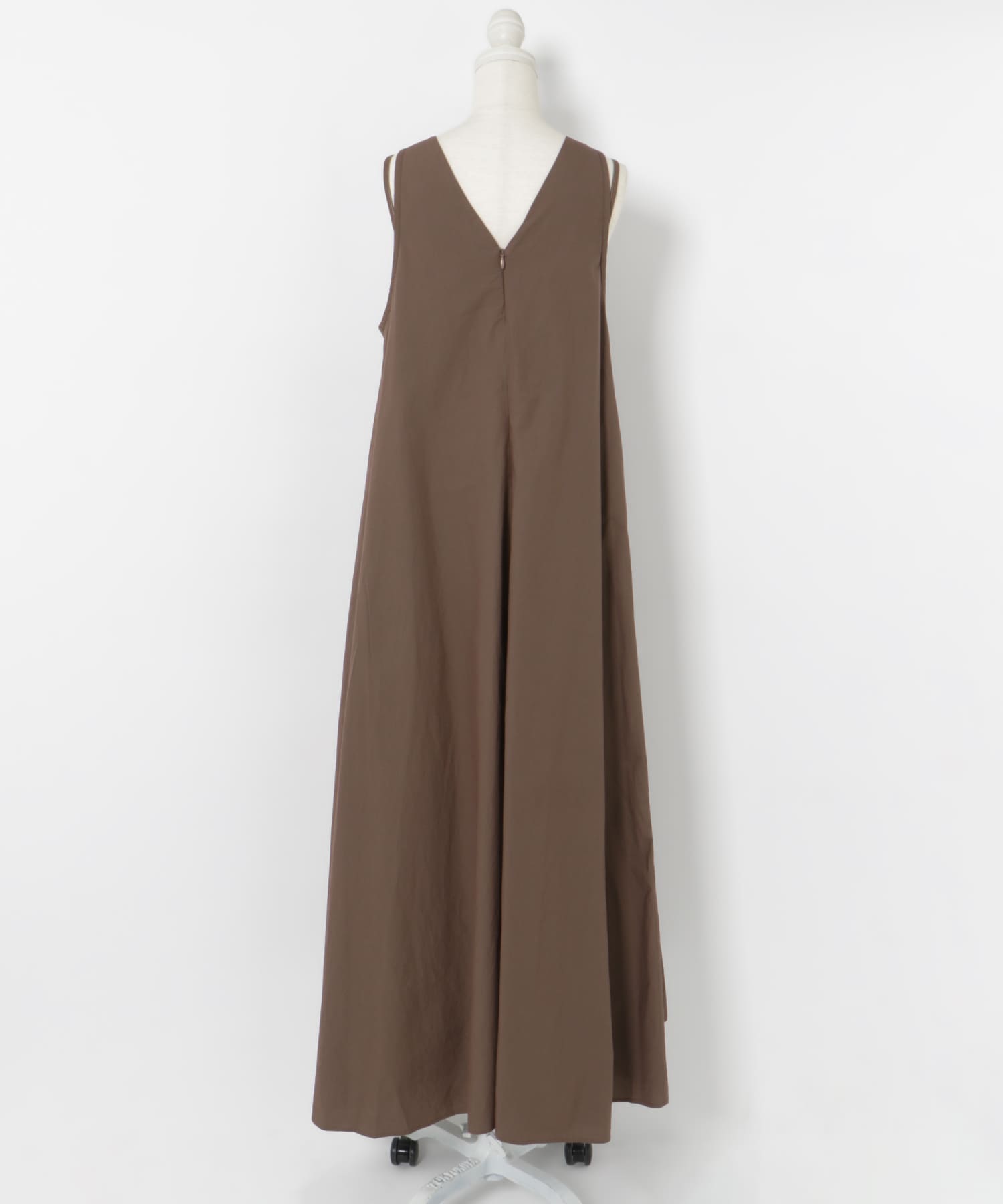 FANAKA　Poplin Spread Dress BROWN FREE