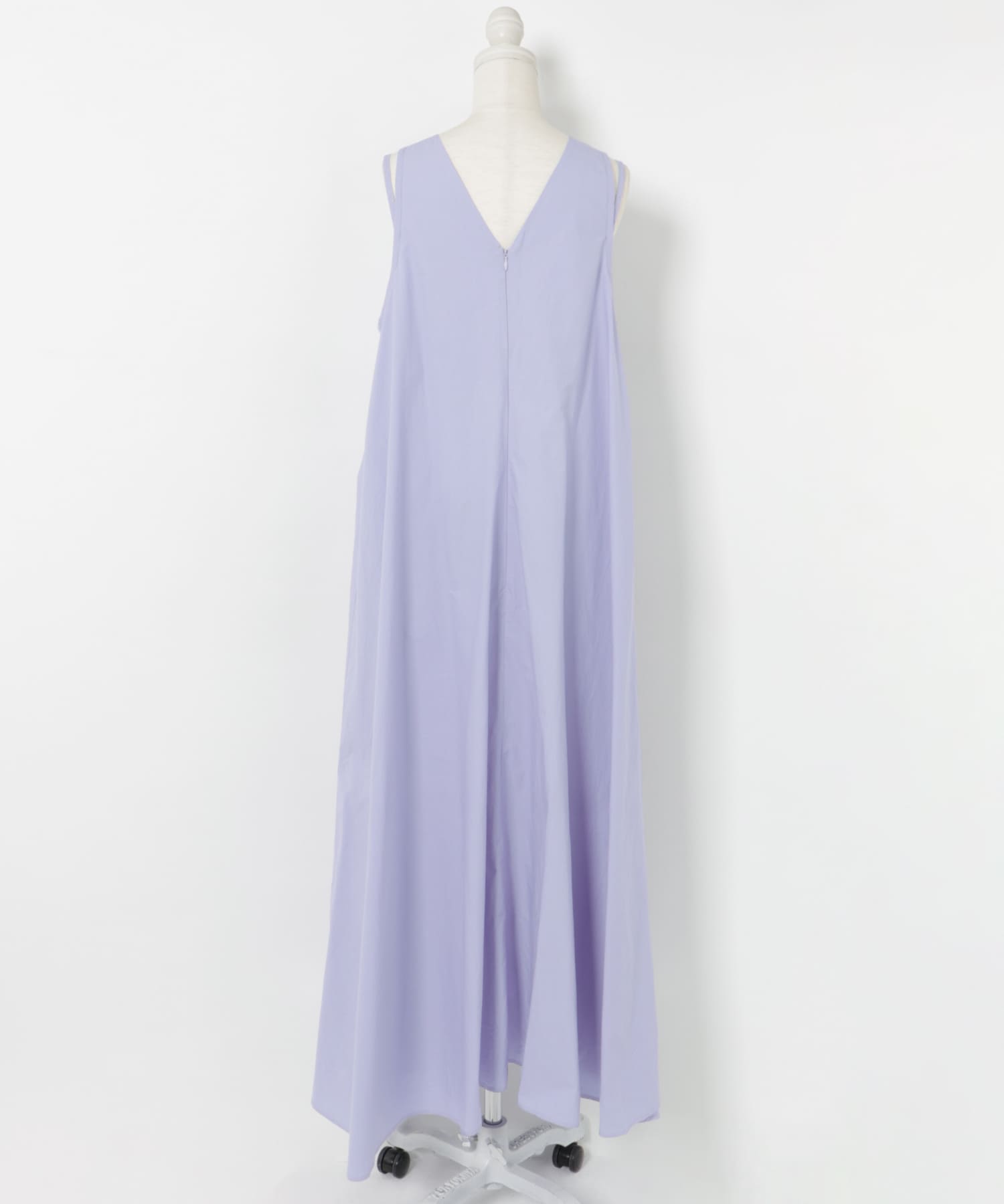 FANAKA　Poplin Spread Dress BLUE FREE
