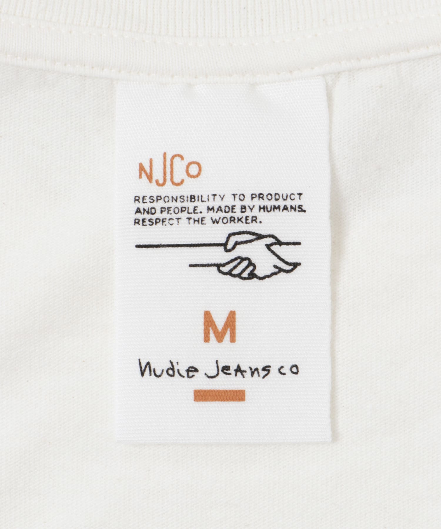 NUDIE JEANS　Joni T-Shirt Offwhite S