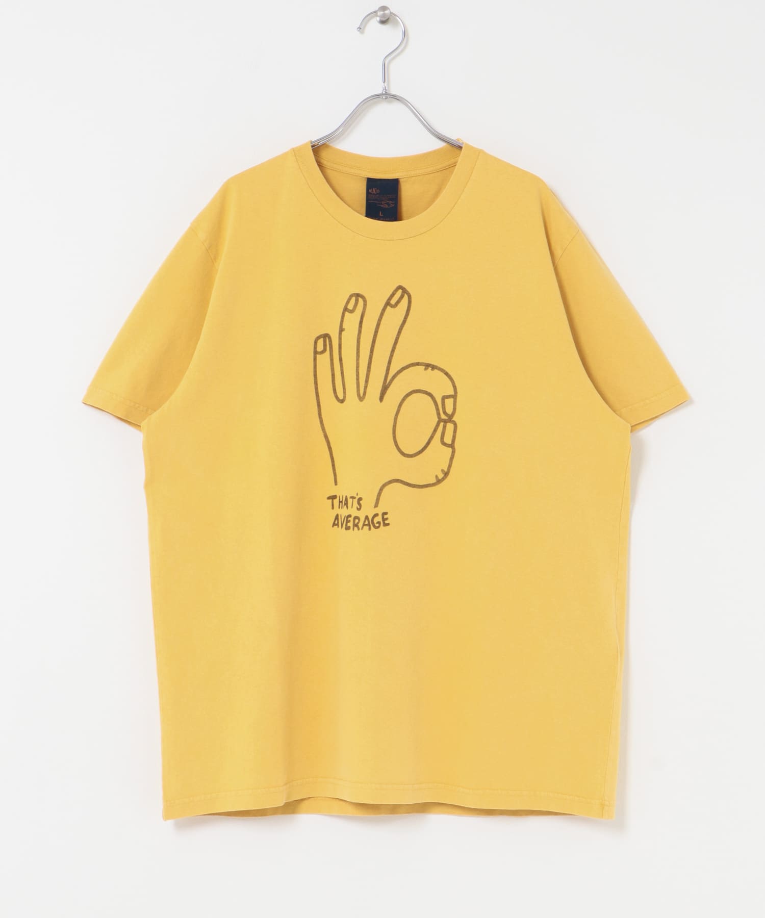 NUDIE JEANS　Roy Average T-Shirt Yellow M