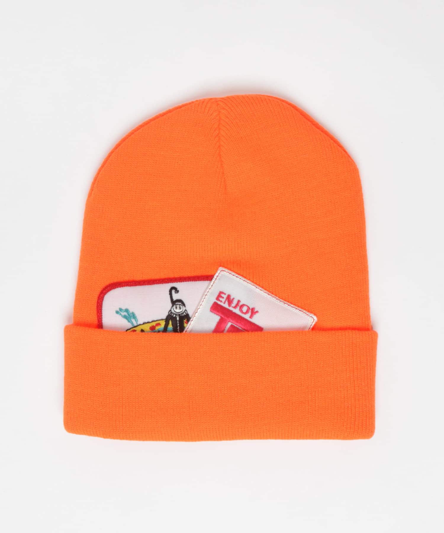 77circa　circa patch knit watch orange1 one